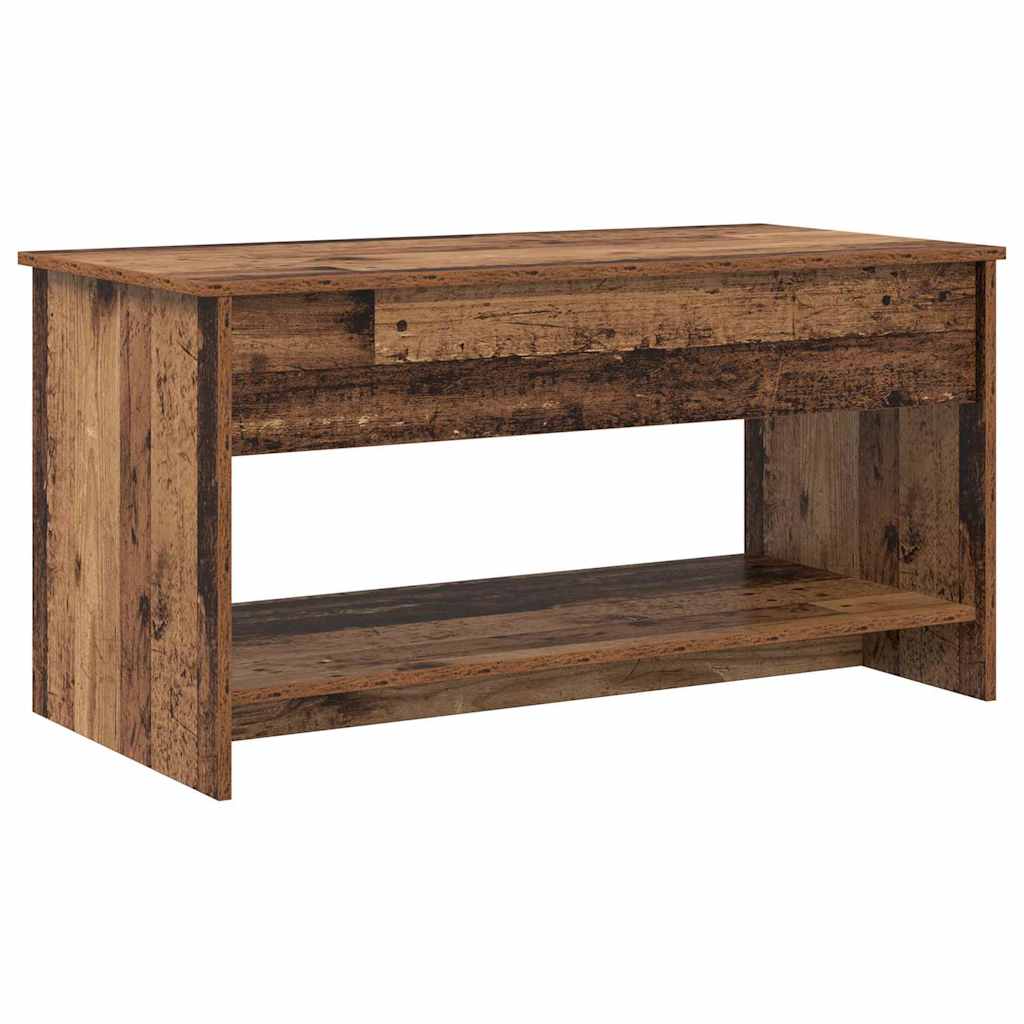 vidaXL Stolik kawowy Stare drewno 80 x 50,5 x 41,5 cm