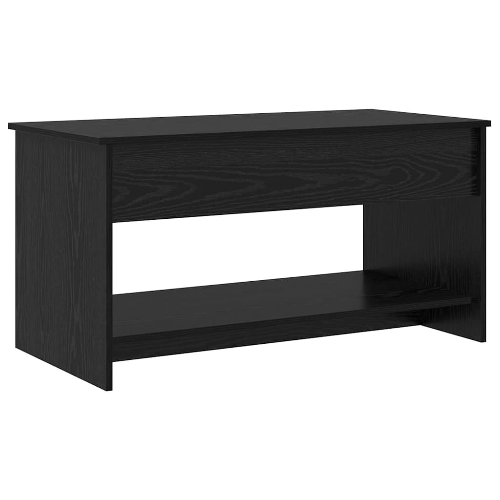 vidaXL Stolik kawowy Czarny Dąb 80 x 50,5 x 41,5 cm
