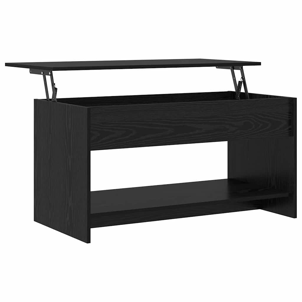 vidaXL Stolik kawowy Czarny Dąb 80 x 50,5 x 41,5 cm