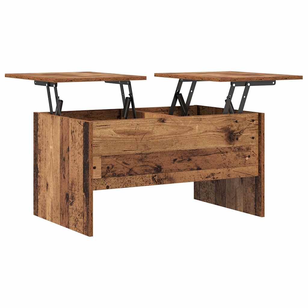vidaXL Stolik kawowy Stare drewno 102 x 50,5 x 46,5 cm