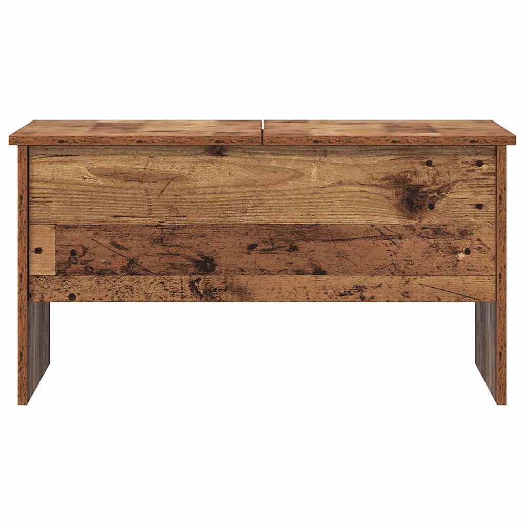 vidaXL Stolik kawowy Stare drewno 102 x 50,5 x 46,5 cm