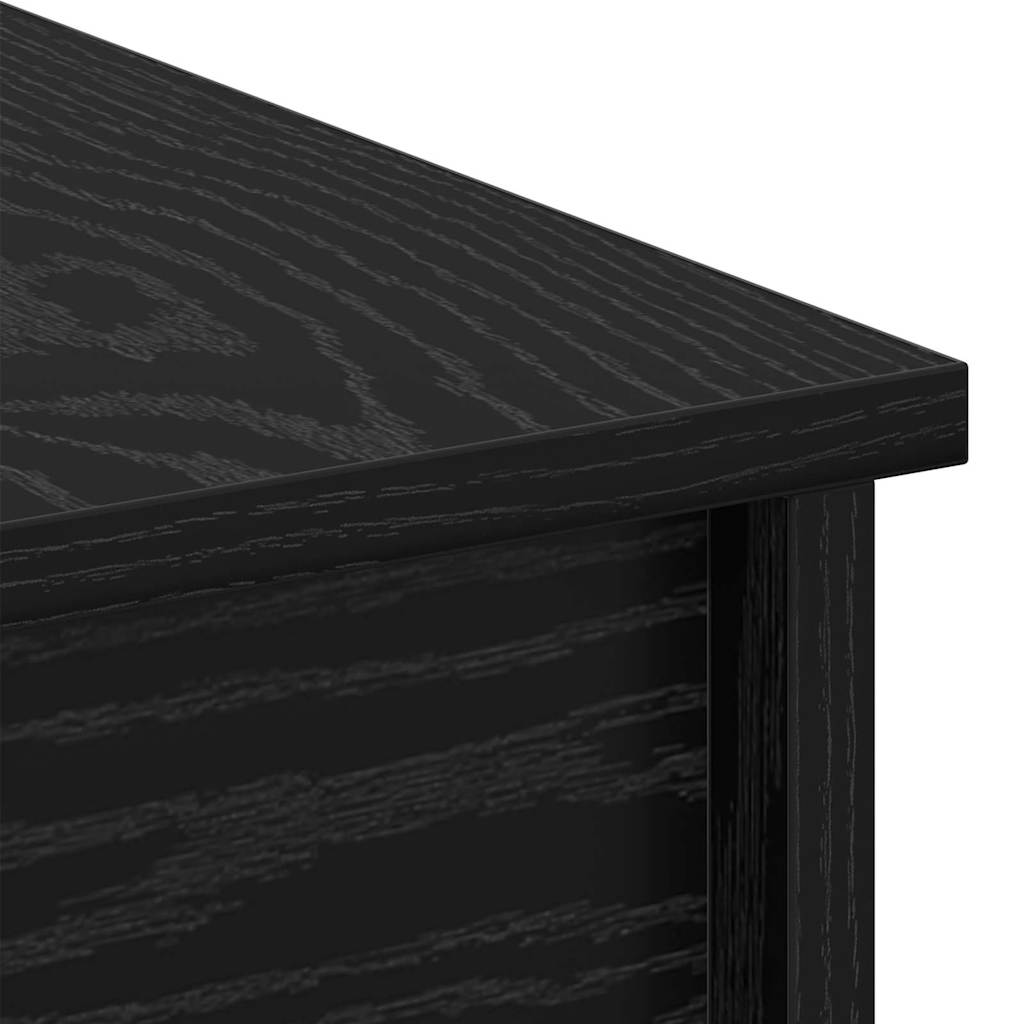 vidaXL Stolik kawowy Czarny Dąb 102 x 50,5 x 46,5 cm