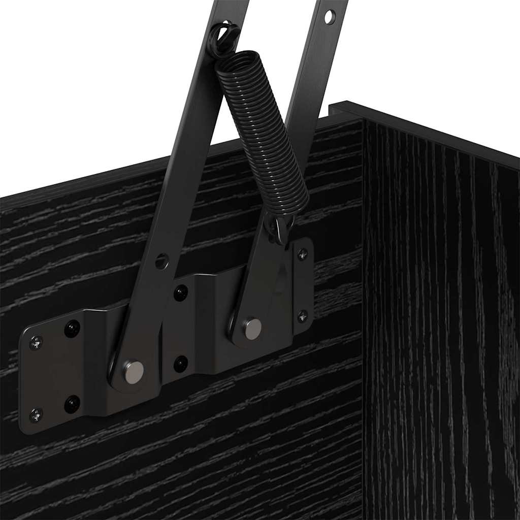vidaXL Stolik kawowy Czarny Dąb 102 x 50,5 x 46,5 cm