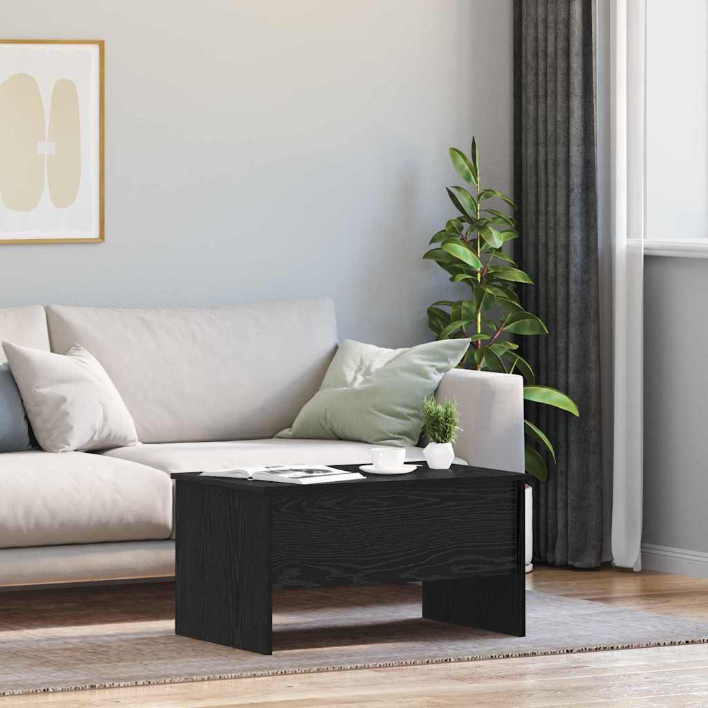 vidaXL Stolik kawowy Czarny Dąb 102 x 50,5 x 46,5 cm