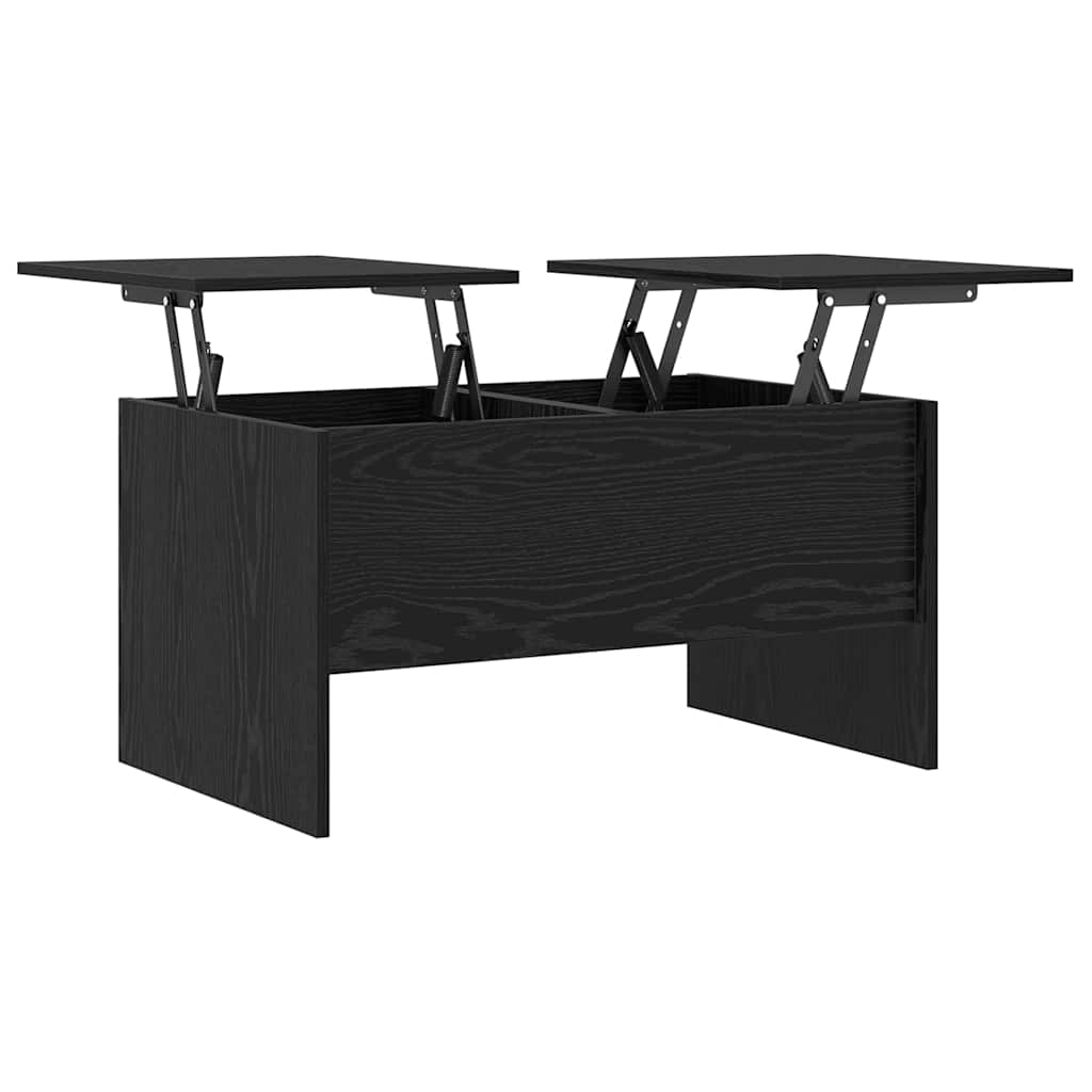 vidaXL Stolik kawowy Czarny Dąb 102 x 50,5 x 46,5 cm