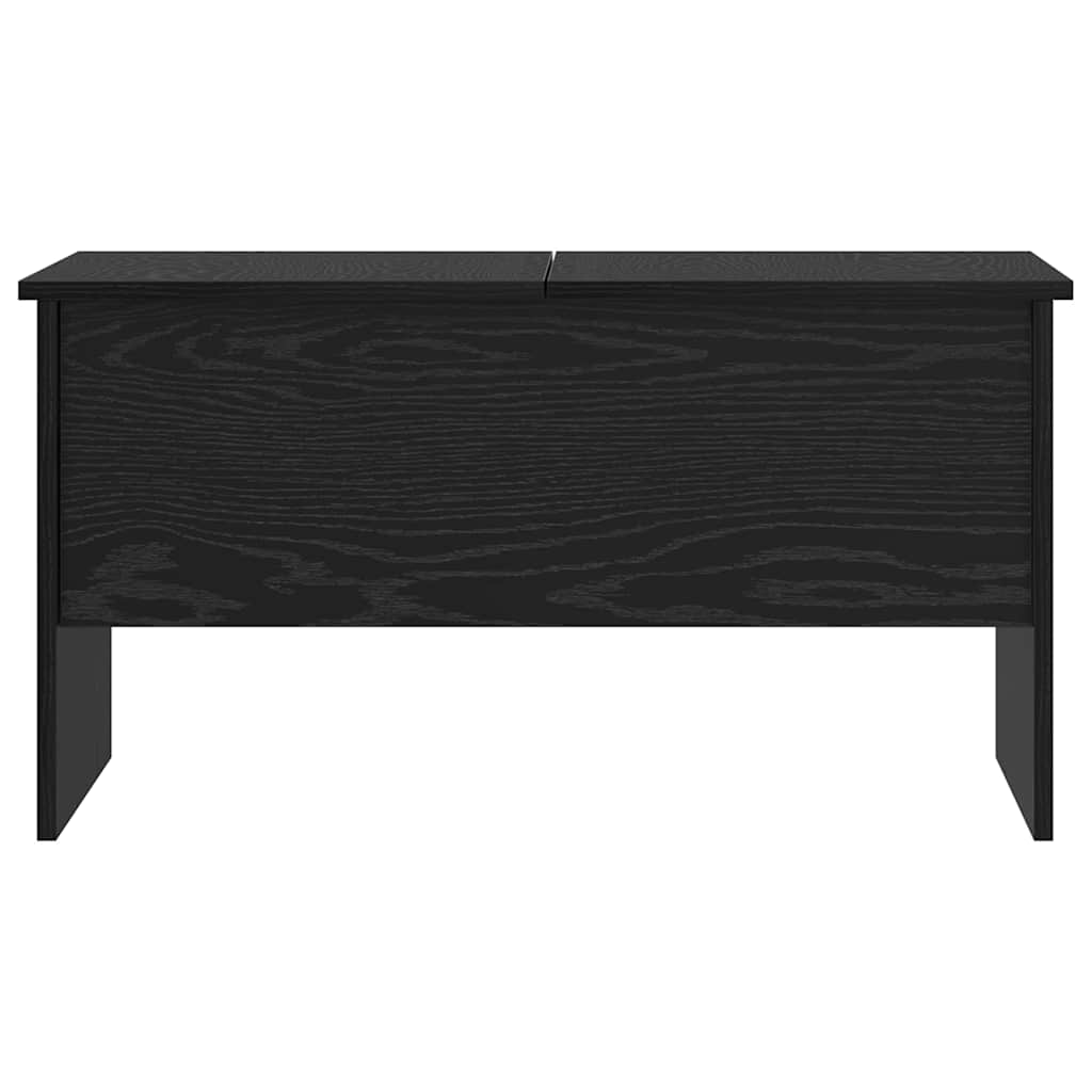vidaXL Stolik kawowy Czarny Dąb 102 x 50,5 x 46,5 cm
