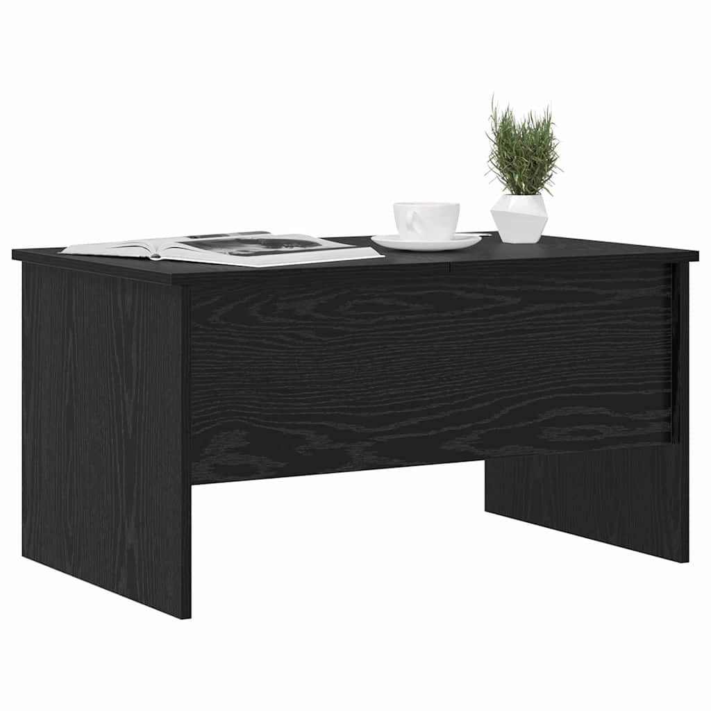vidaXL Stolik kawowy Czarny Dąb 102 x 50,5 x 46,5 cm