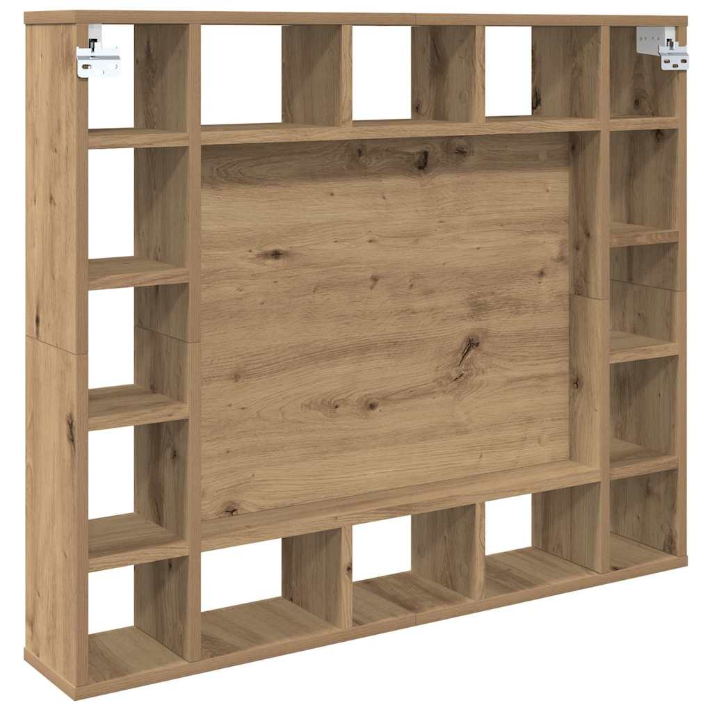 vidaXL Szafka z lustrem z półką Dąb rzemieślniczy 91 x 15 x 76,5 cm