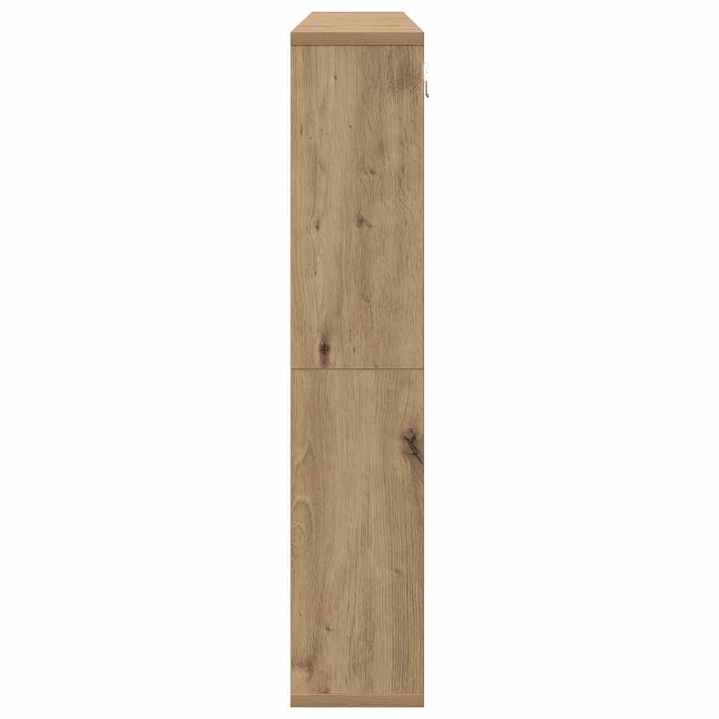 vidaXL Szafka z lustrem z półką Dąb rzemieślniczy 91 x 15 x 76,5 cm