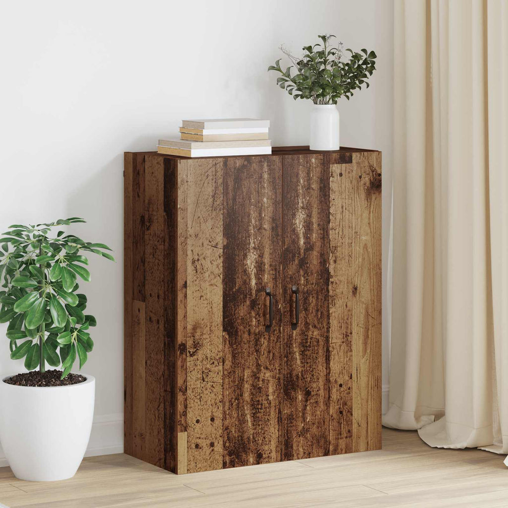 vidaXL Szafka ścienna Stare drewno 69,5 x 34 x 90 cm