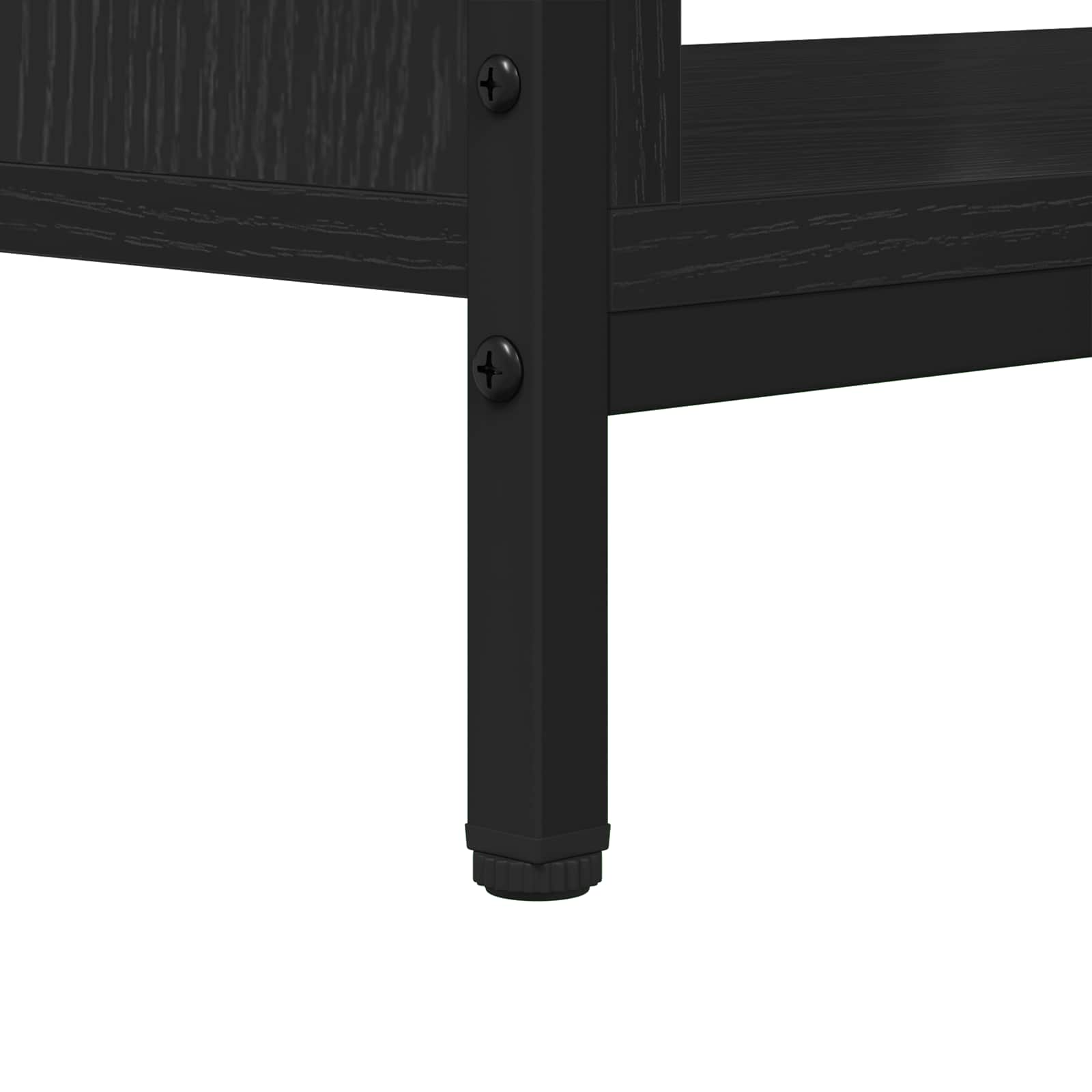 vidaXL Szafka pod telewizor Czarny Dąb 100 x 40 x 45 cm