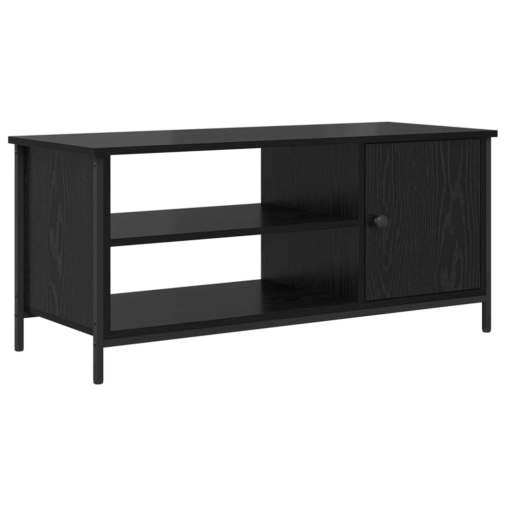 vidaXL Szafka pod telewizor Czarny Dąb 100 x 40 x 45 cm