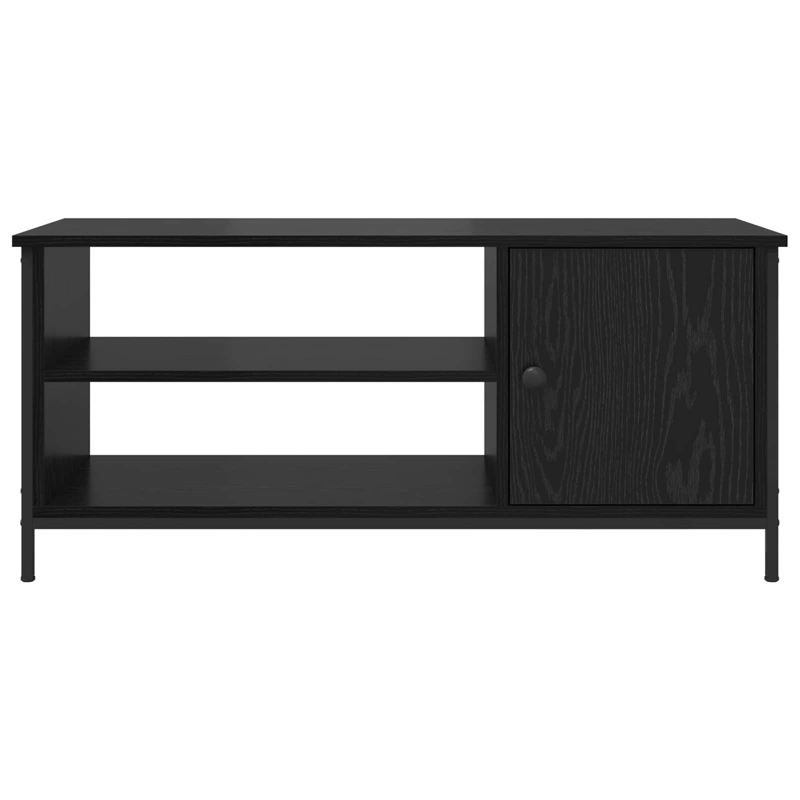 vidaXL Szafka pod telewizor Czarny Dąb 100 x 40 x 45 cm