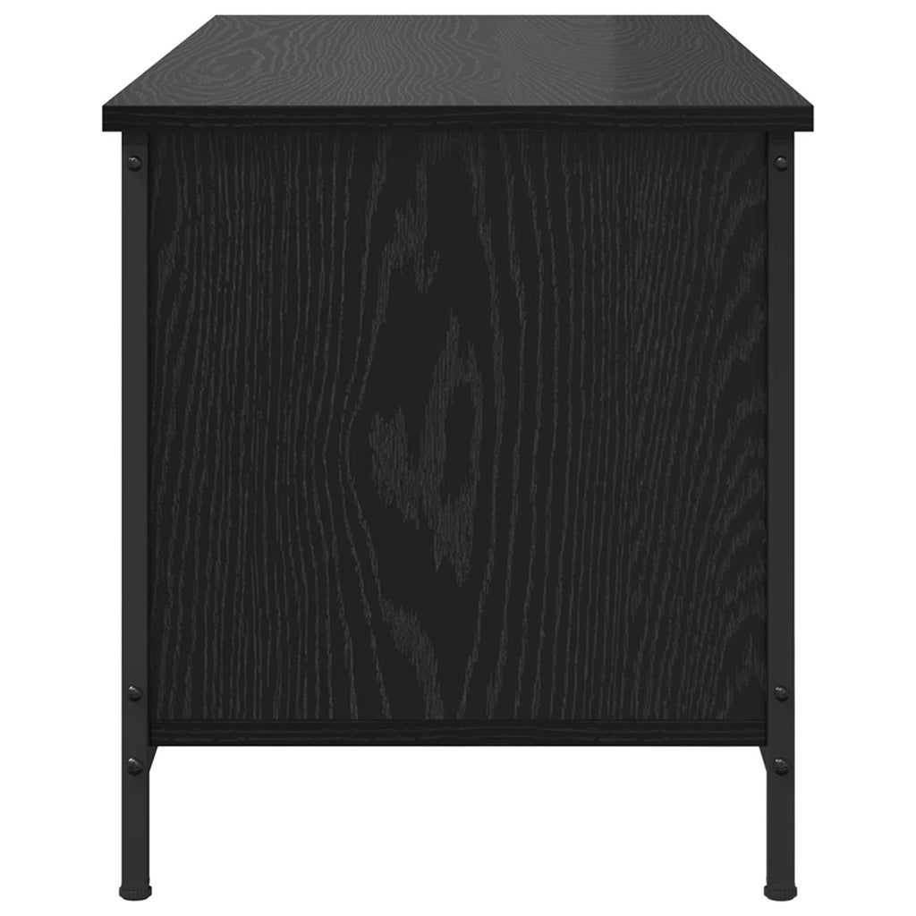vidaXL Szafka pod telewizor Czarny Dąb 100 x 40 x 45 cm