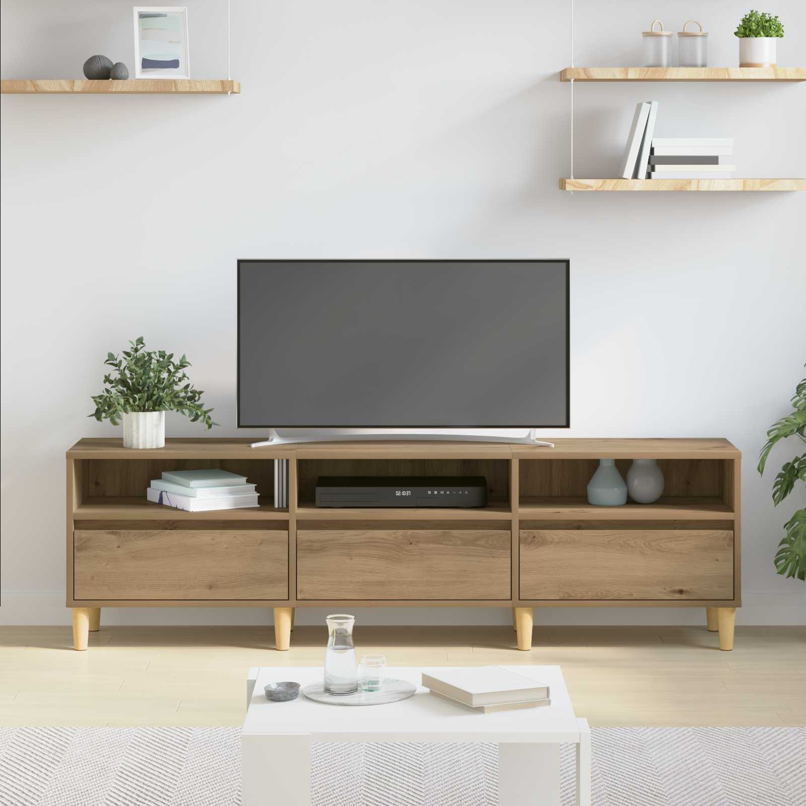 vidaXL Szafka pod telewizor Dąb rzemieślniczy 150 x 30 x 45 cm