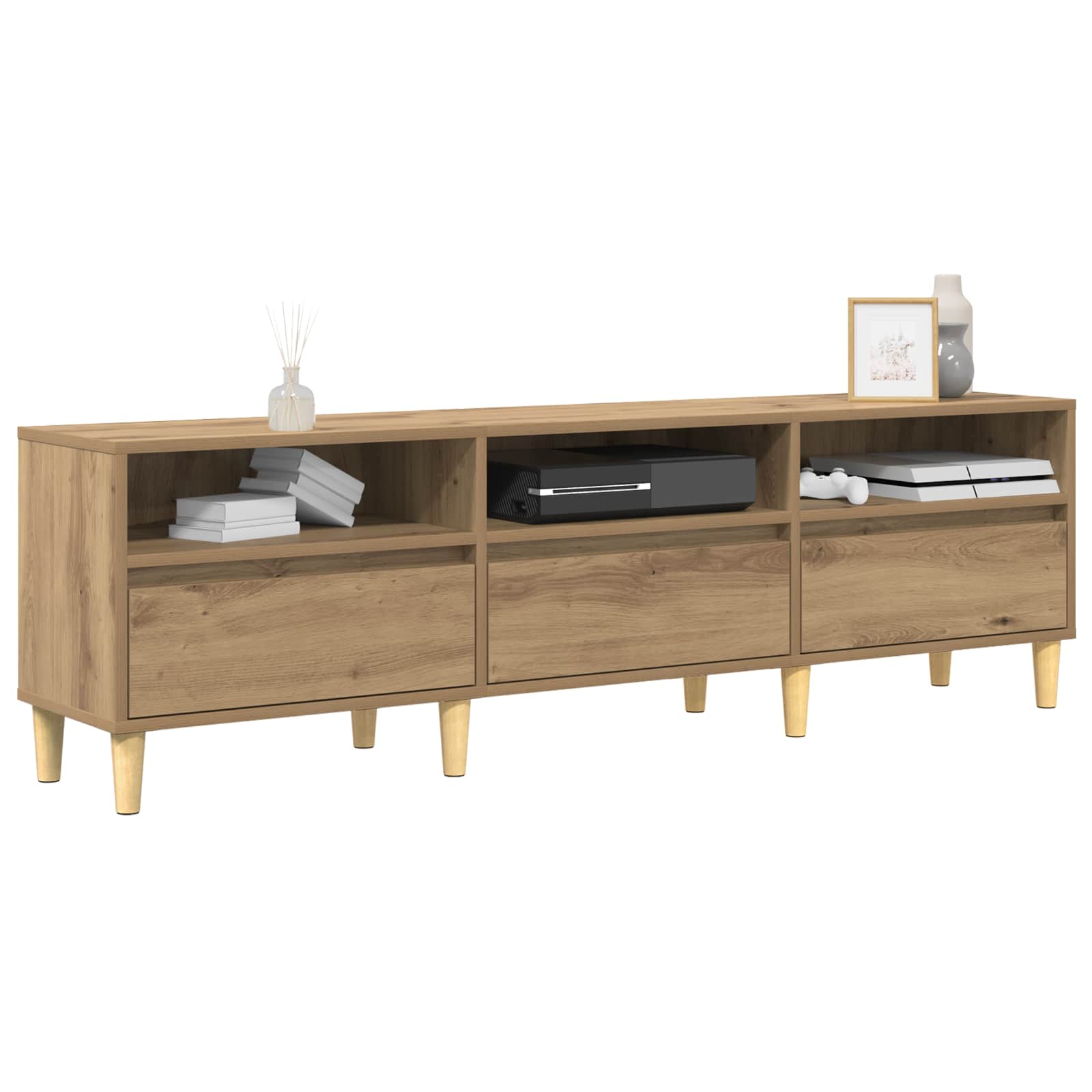 vidaXL Szafka pod telewizor Dąb rzemieślniczy 150 x 30 x 45 cm