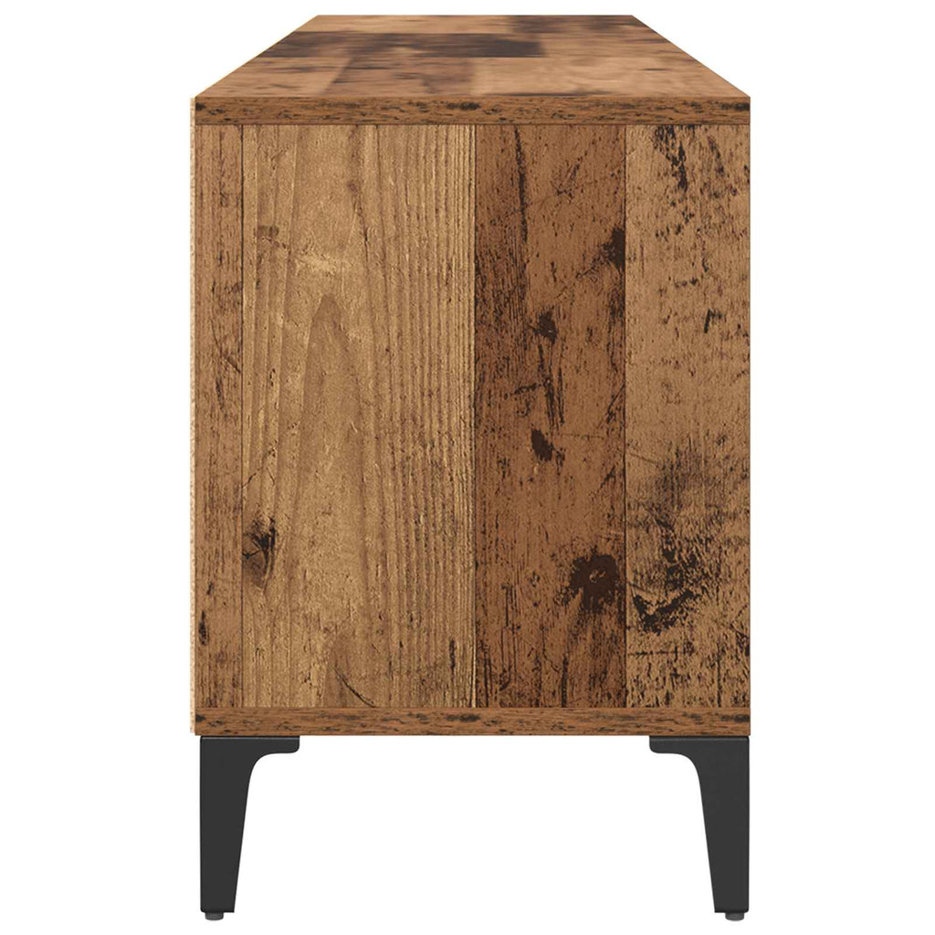 vidaXL Szafka pod telewizor z szufladą Stare drewno 150 x 30 x 45 cm