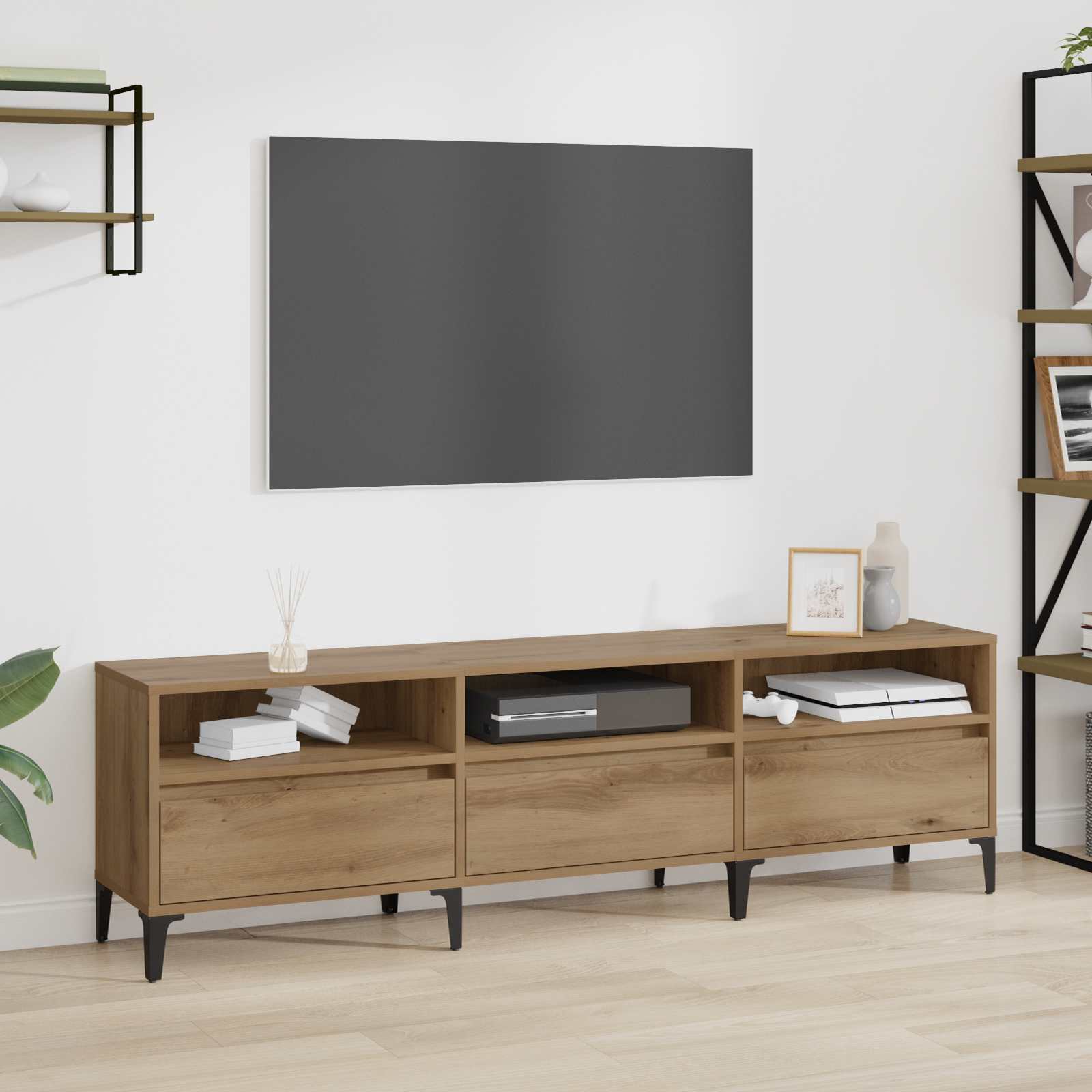 vidaXL Szafka pod telewizor Dąb rzemieślniczy 150 x 30 x 45 cm