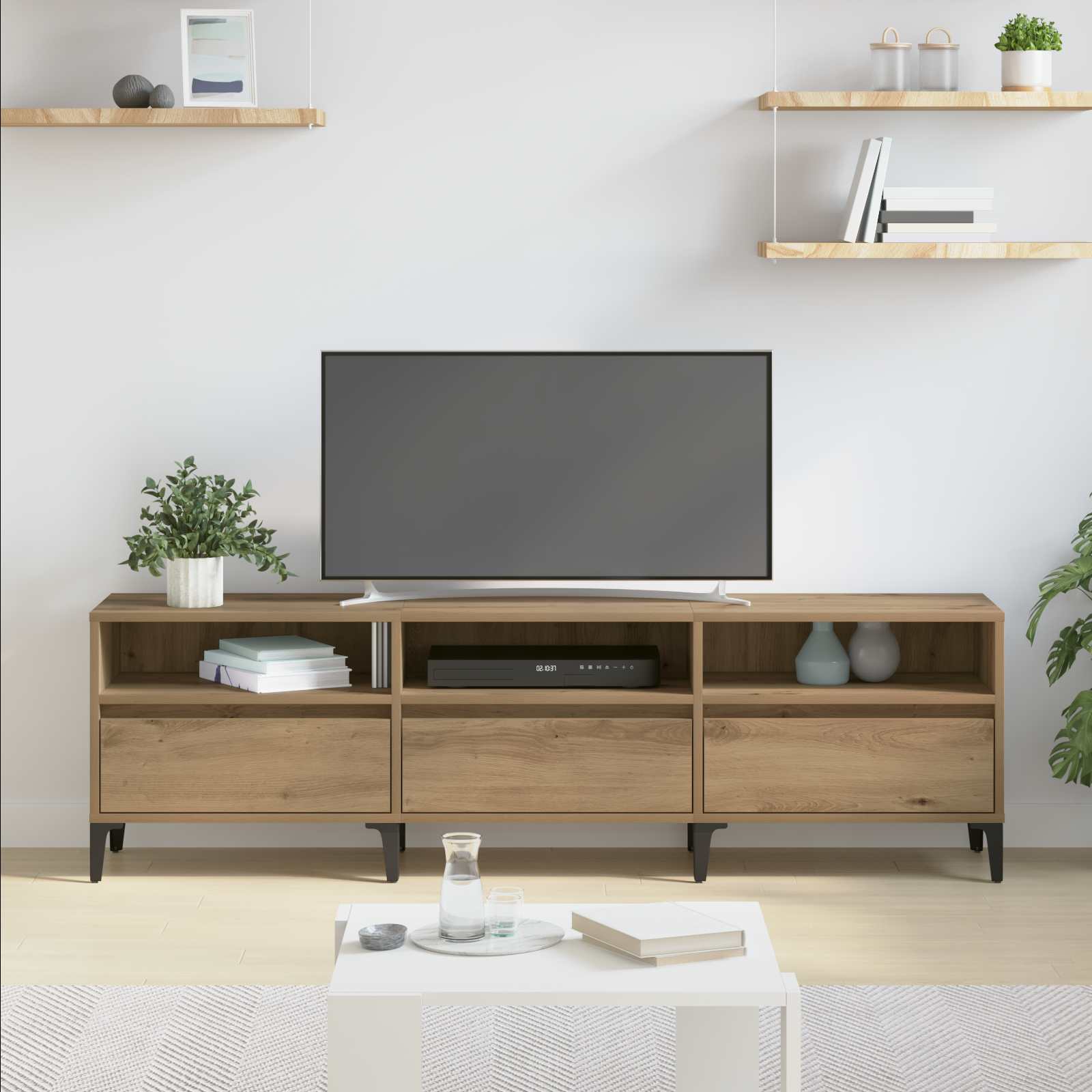 vidaXL Szafka pod telewizor Dąb rzemieślniczy 150 x 30 x 45 cm