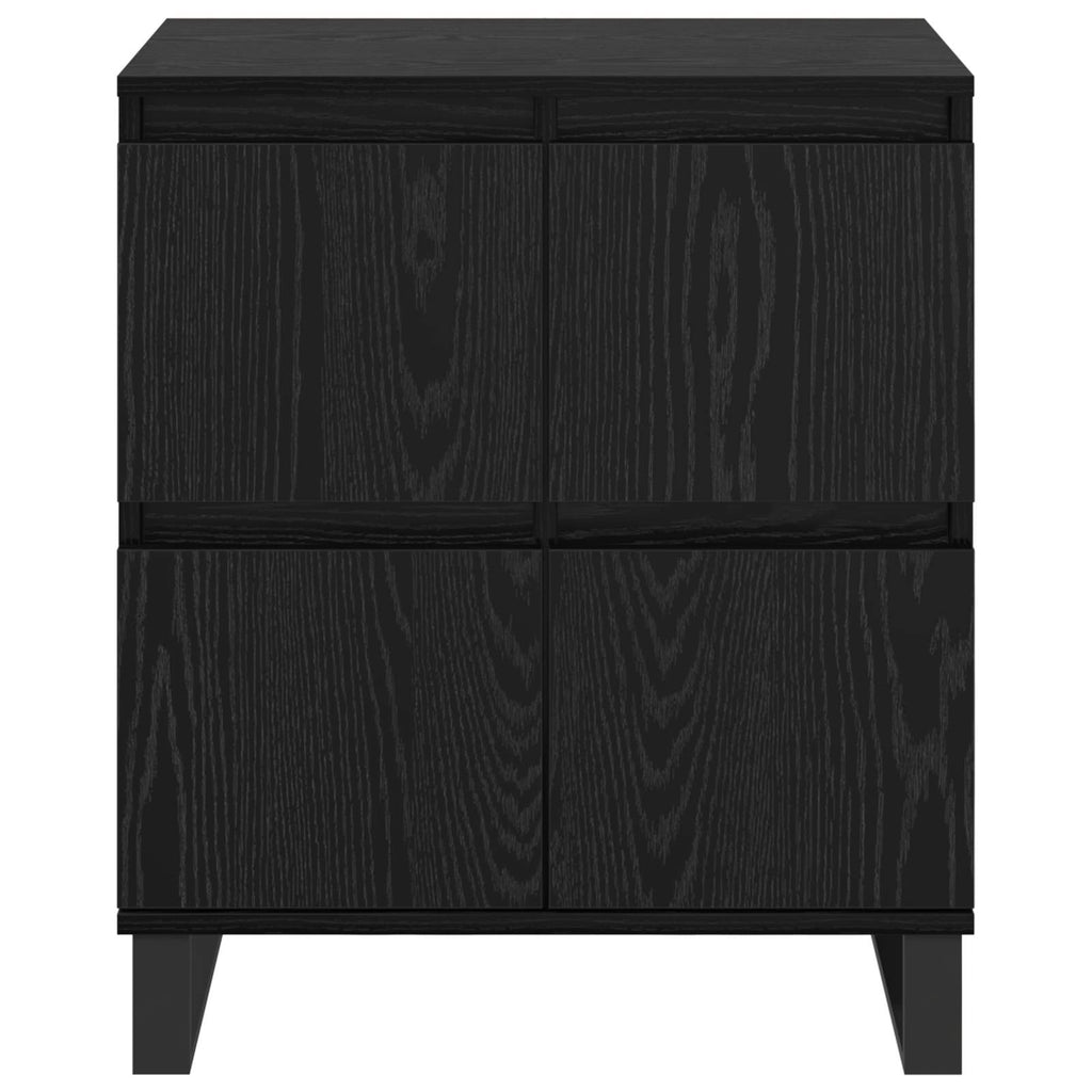 vidaXL Bufet Czarny Dąb 60 x 35 x 70 cm