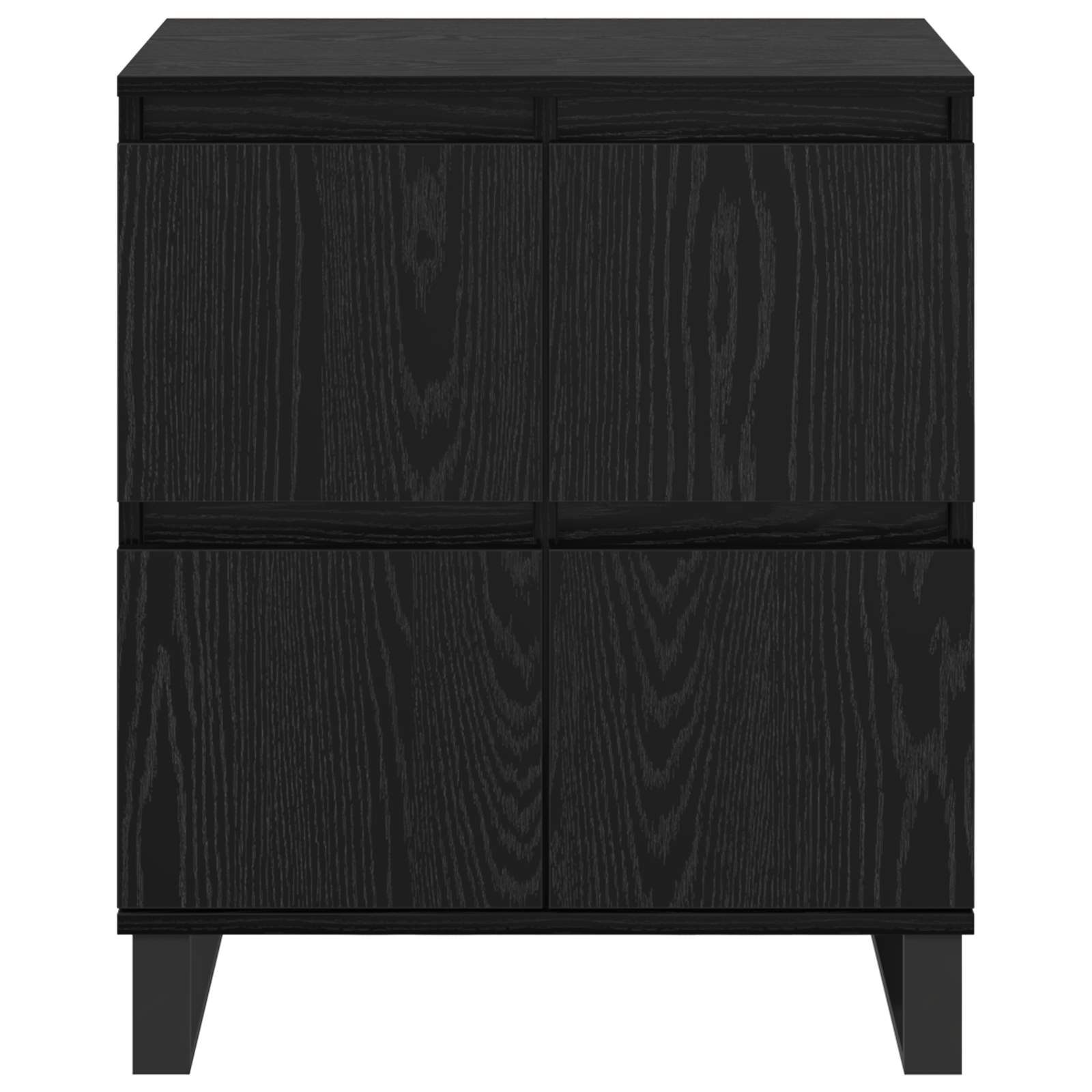vidaXL Bufet Czarny Dąb 60 x 35 x 70 cm