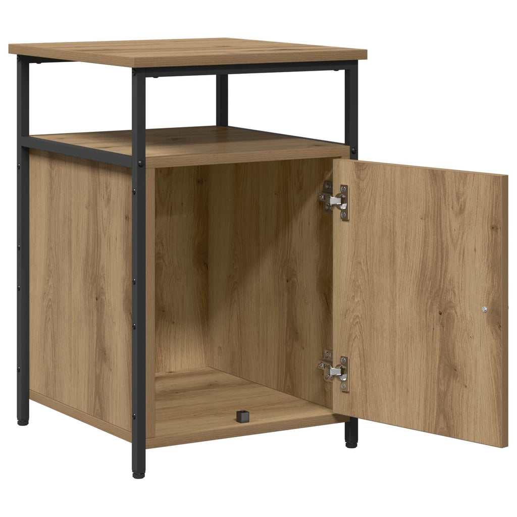 vidaXL Szafka Nocna 2 pcs dąb artisan Materiał drewnopochodny