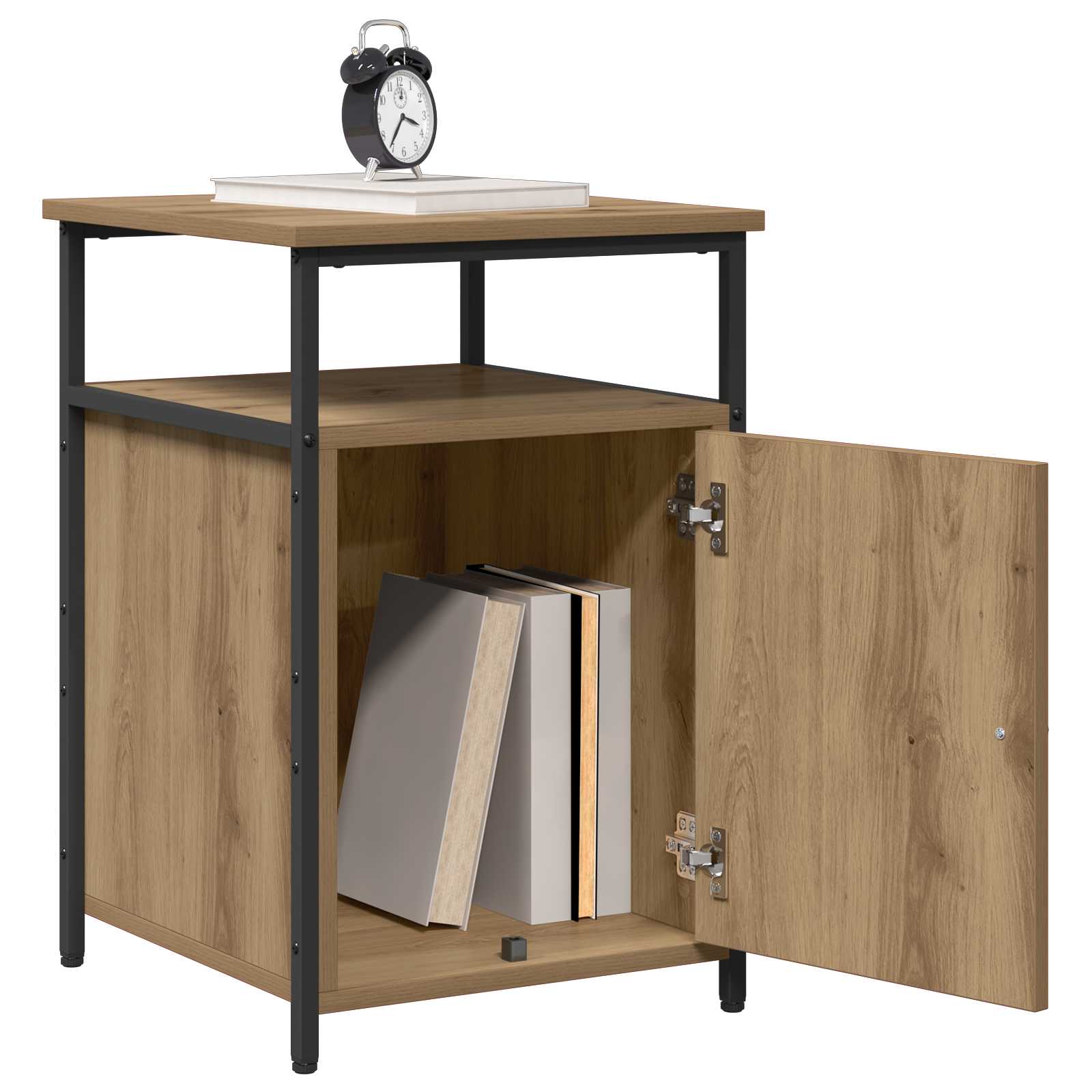 vidaXL Szafka Nocna 2 pcs dąb artisan Materiał drewnopochodny