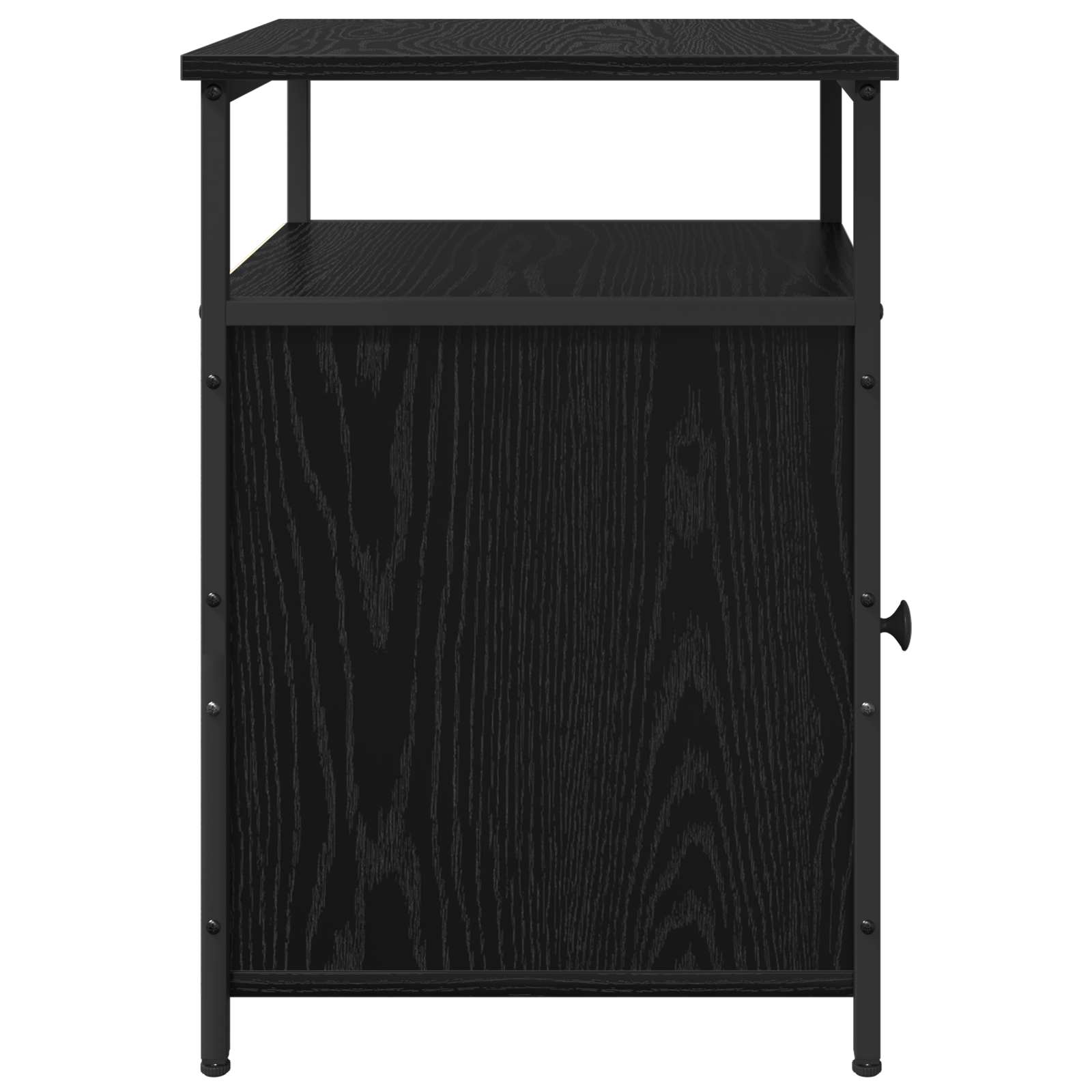 vidaXL Szafka Nocna 2 pcs Czarny dąb Materiał drewnopochodny