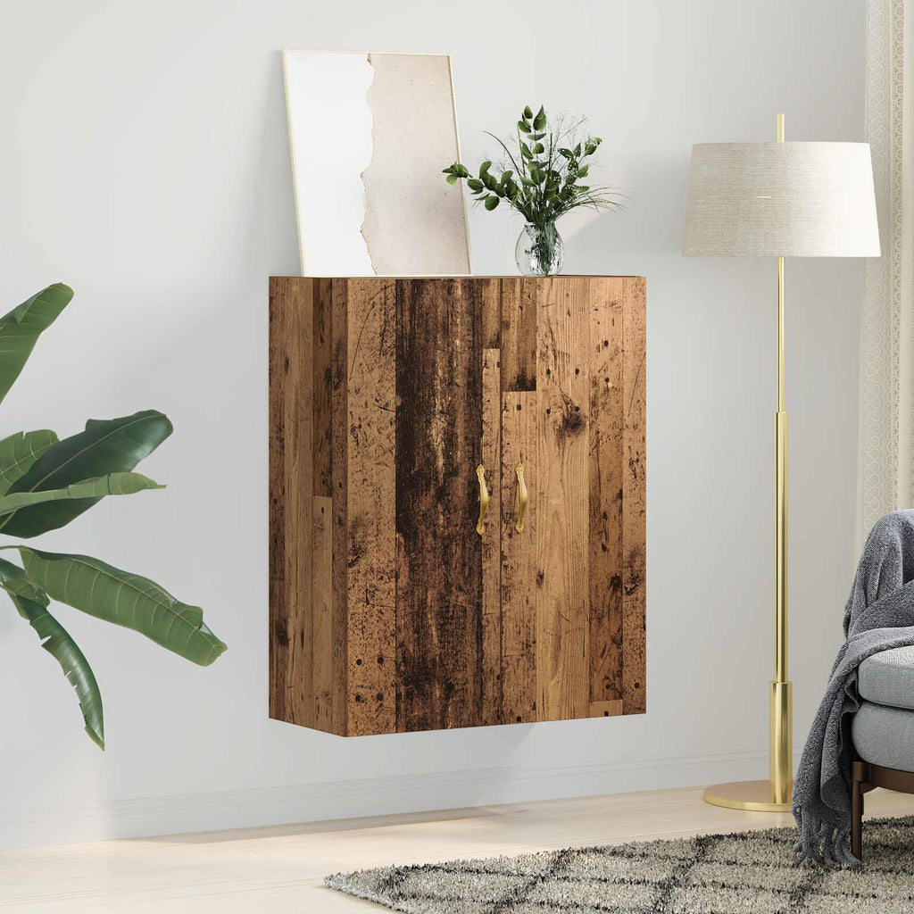 vidaXL Szafka ścienna Stare drewno 69,5 x 34 x 90 cm