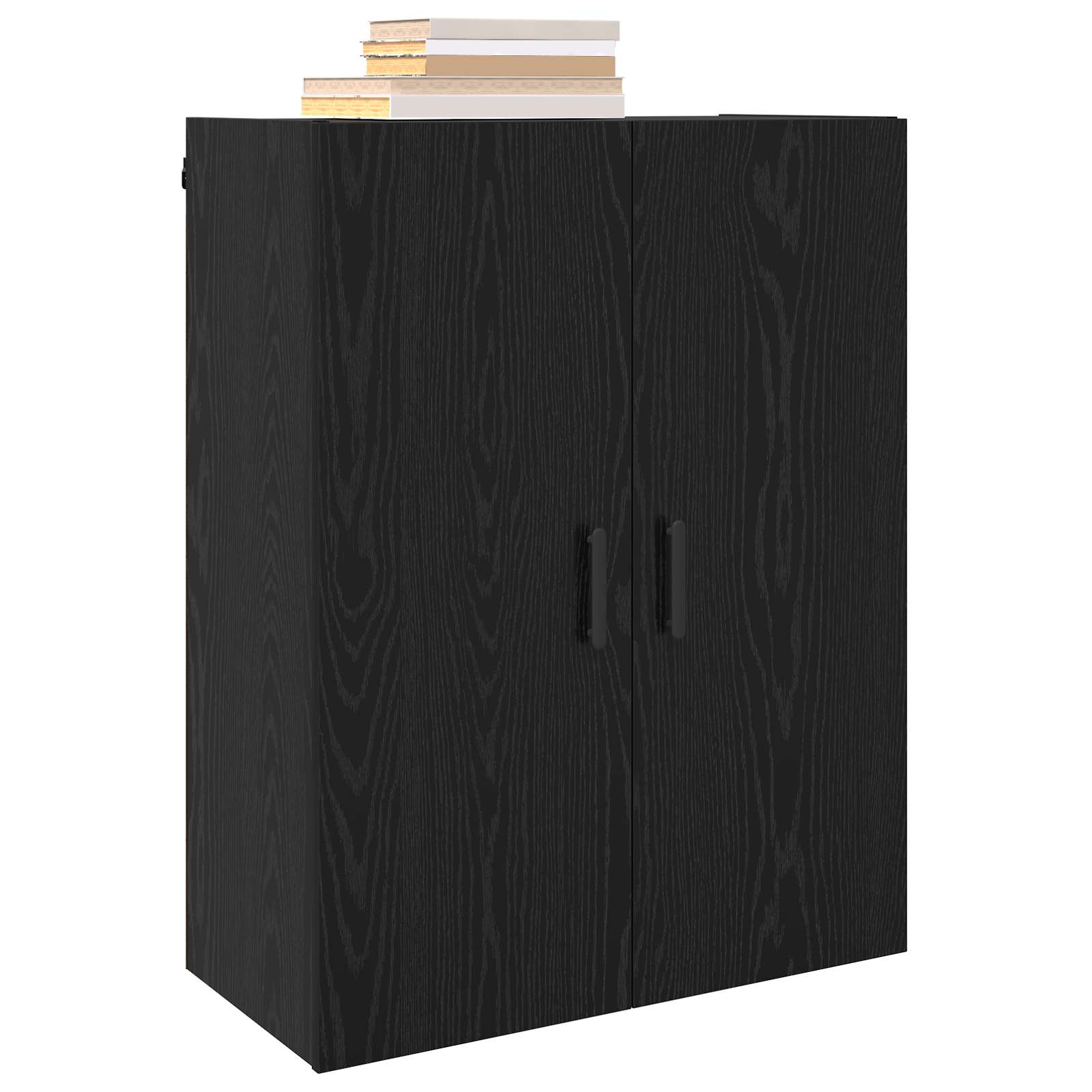 vidaXL Szafka ścienna Czarny Dąb 69,5 x 34 x 90 cm Drewno inżynieryjne