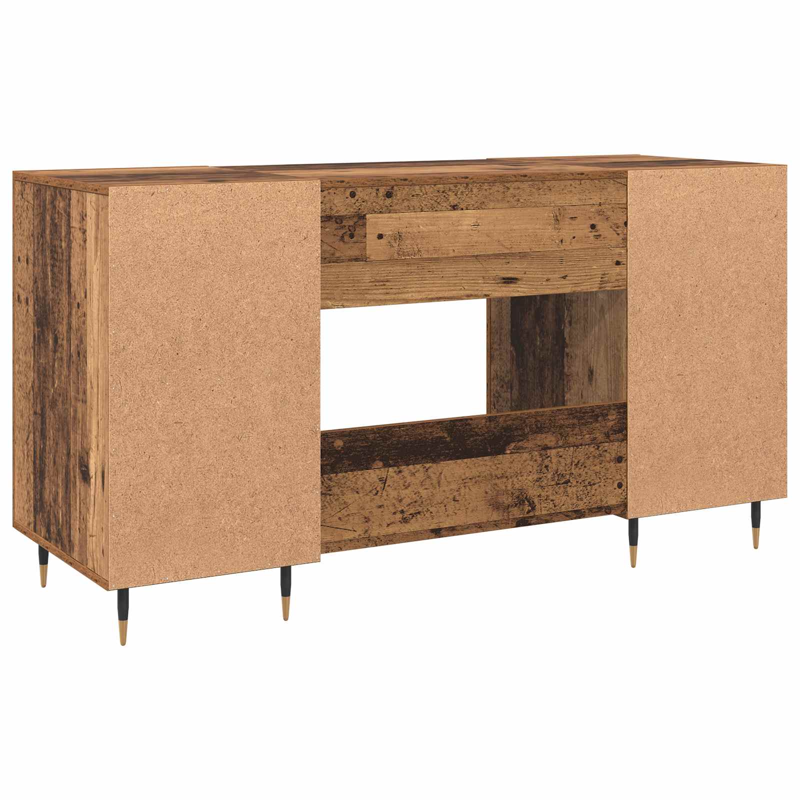 vidaXL Biurko Stare drewno 140 x 50 x 75 cm Materiał drewnopochodny