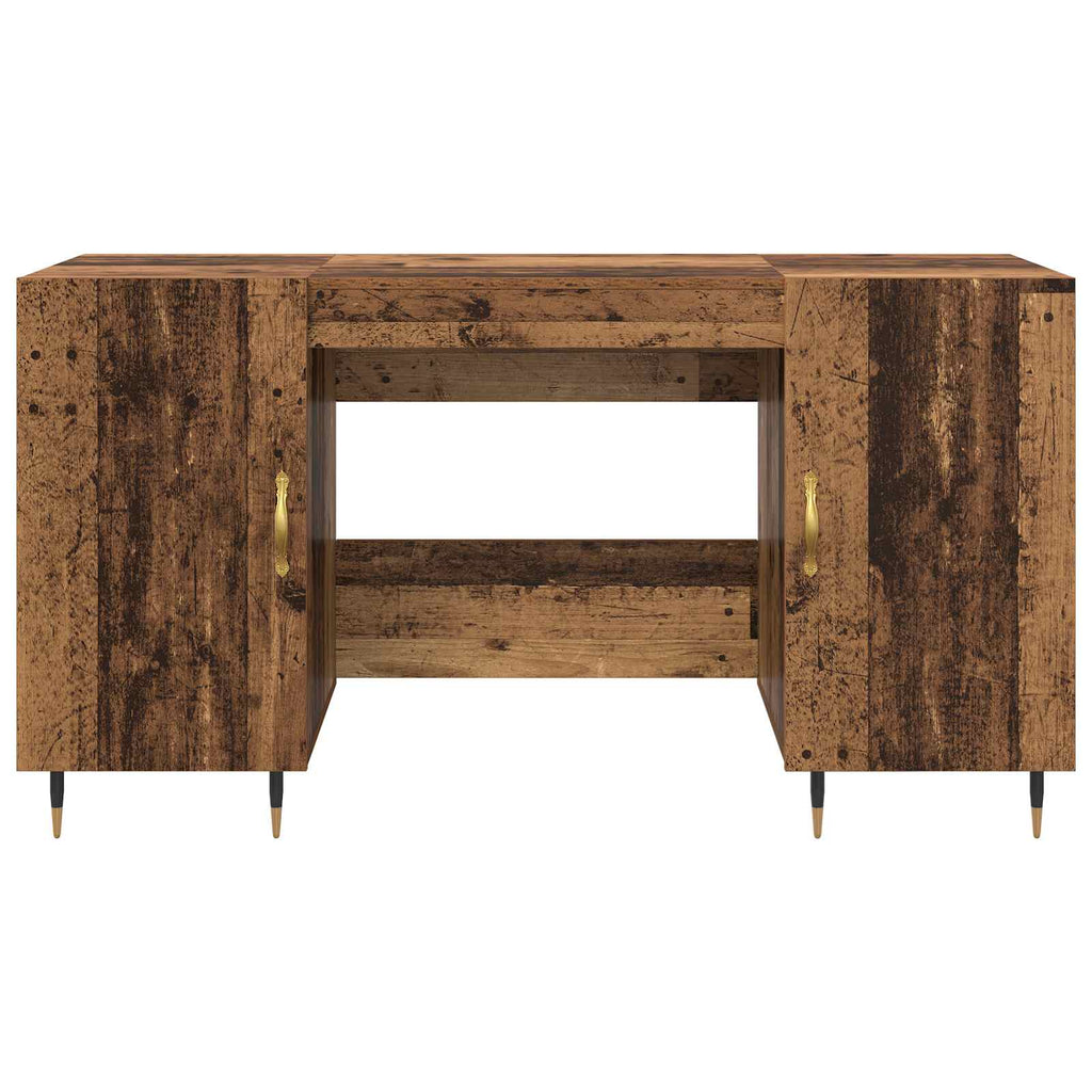 vidaXL Biurko Stare drewno 140 x 50 x 75 cm Materiał drewnopochodny