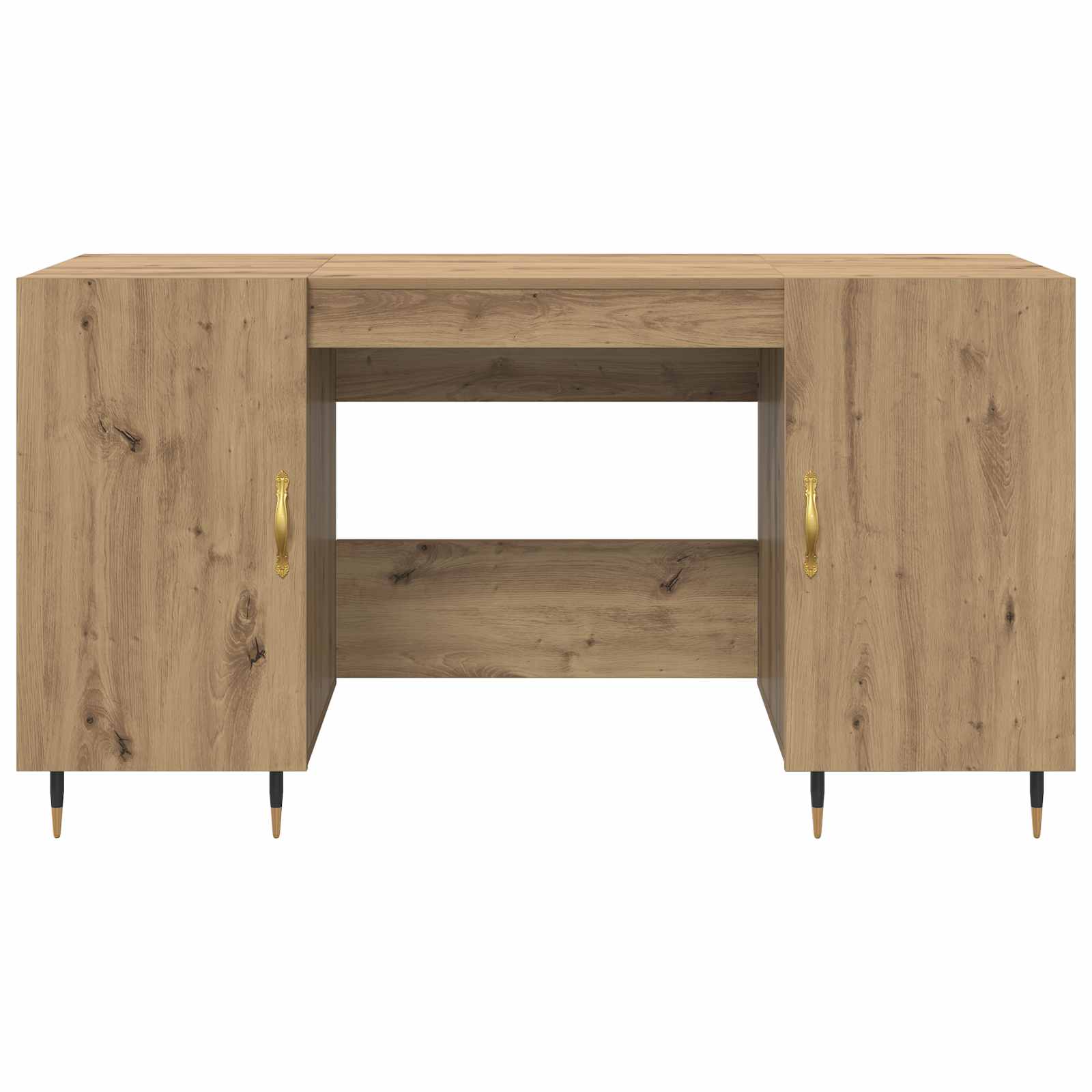 vidaXL Biurko dąb artisan 140 x 50 x 75 cm Materiał drewnopochodny