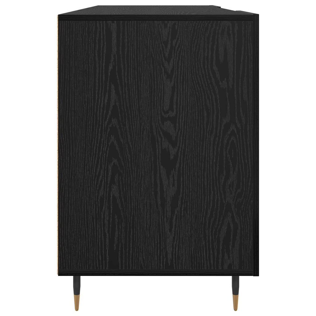 vidaXL Biurko Czarny dąb 140 x 50 x 75 cm Materiał drewnopochodny