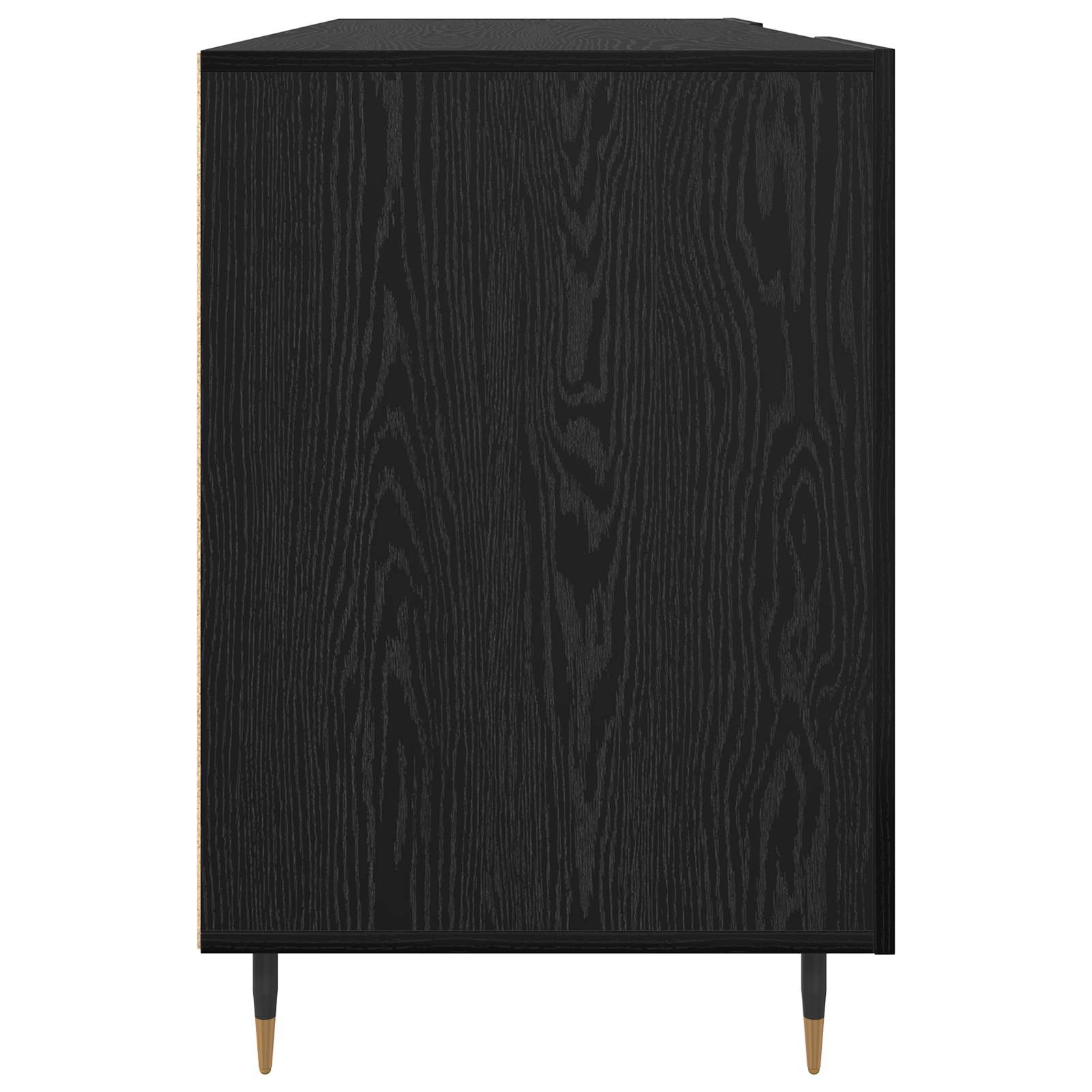 vidaXL Biurko Czarny dąb 140 x 50 x 75 cm Materiał drewnopochodny