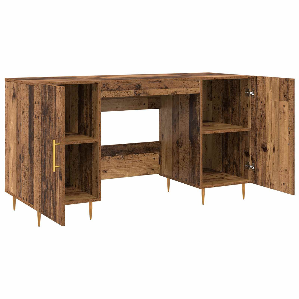 vidaXL Biurko Stare drewno 140 x 50 x 75 cm Materiał drewnopochodny
