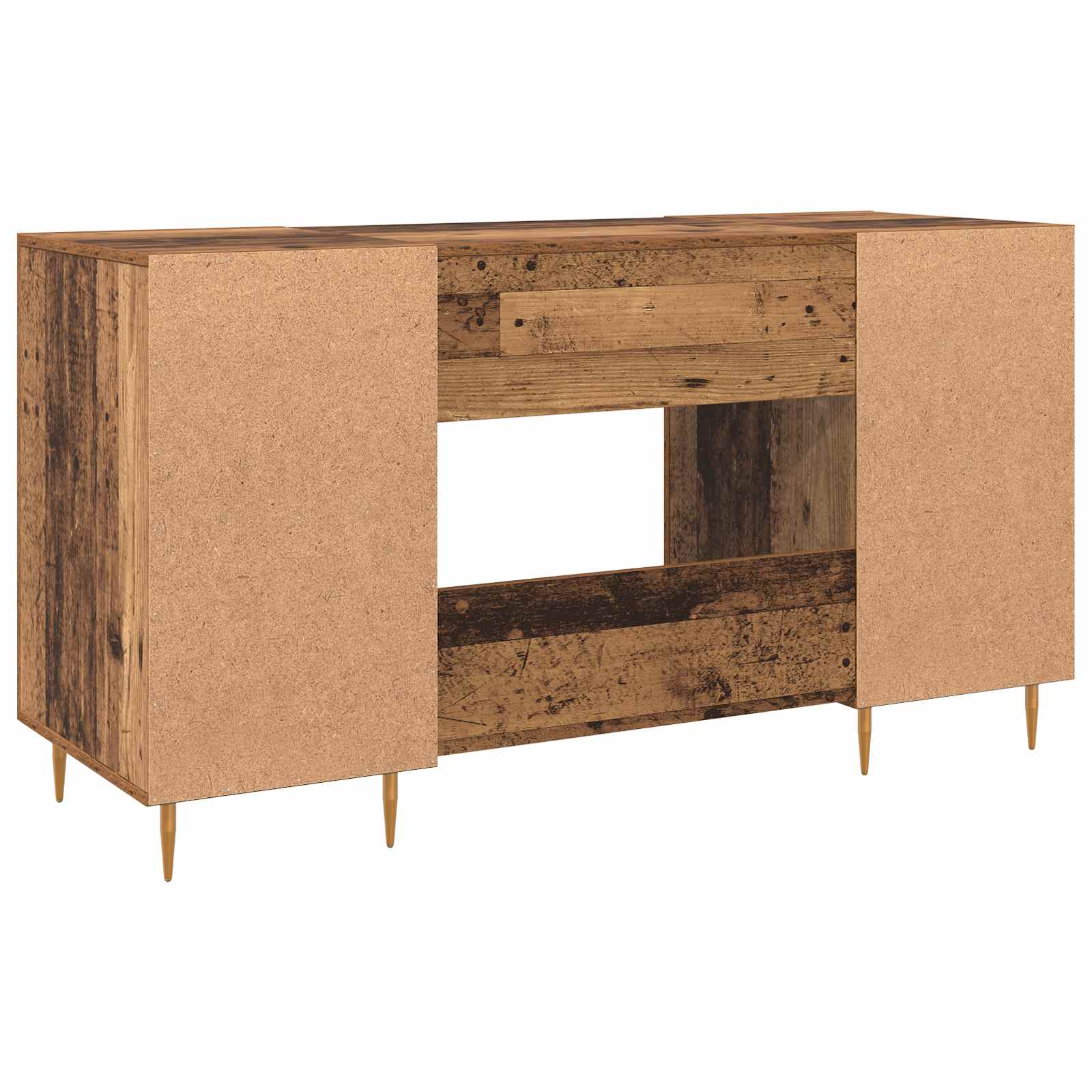 vidaXL Biurko Stare drewno 140 x 50 x 75 cm Materiał drewnopochodny