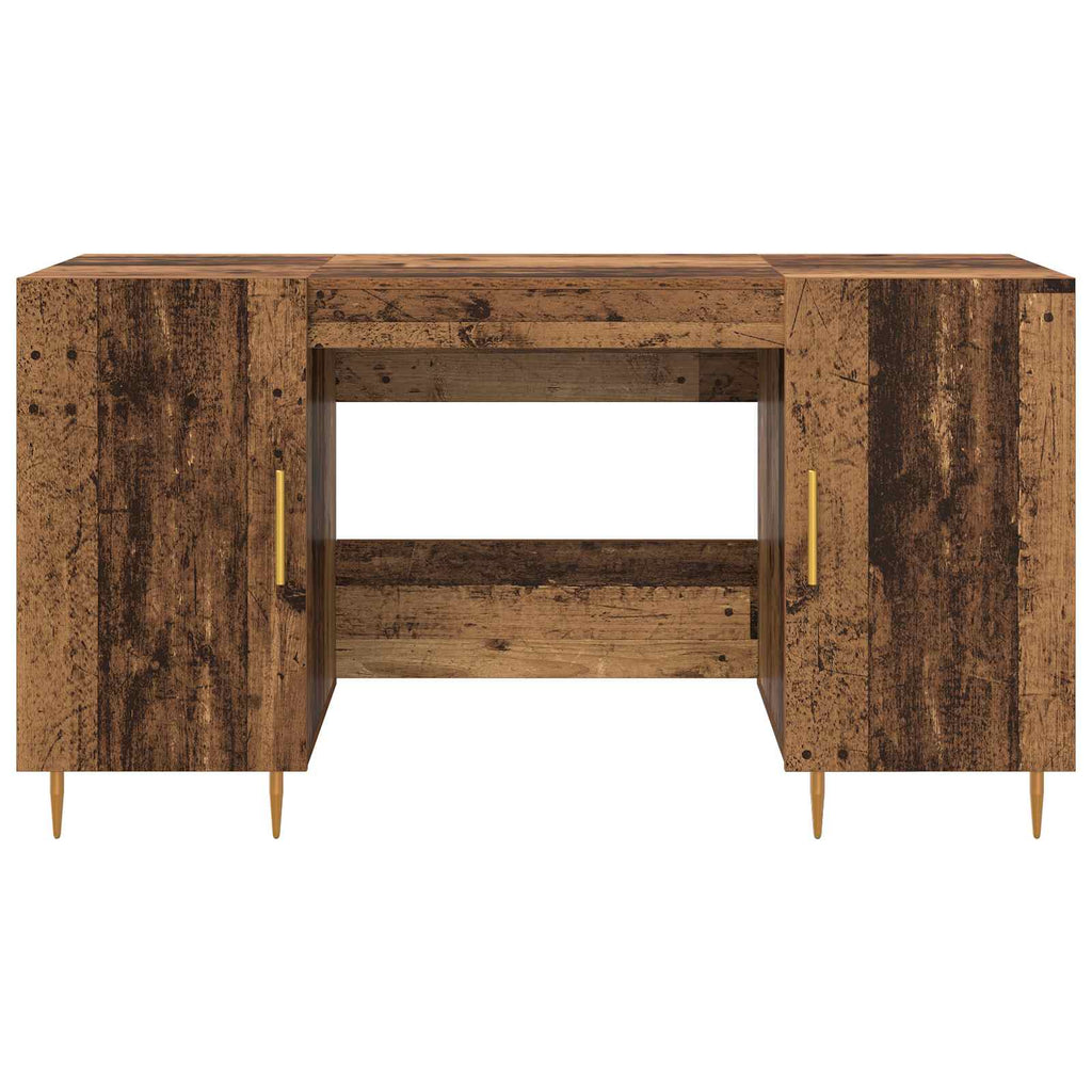 vidaXL Biurko Stare drewno 140 x 50 x 75 cm Materiał drewnopochodny