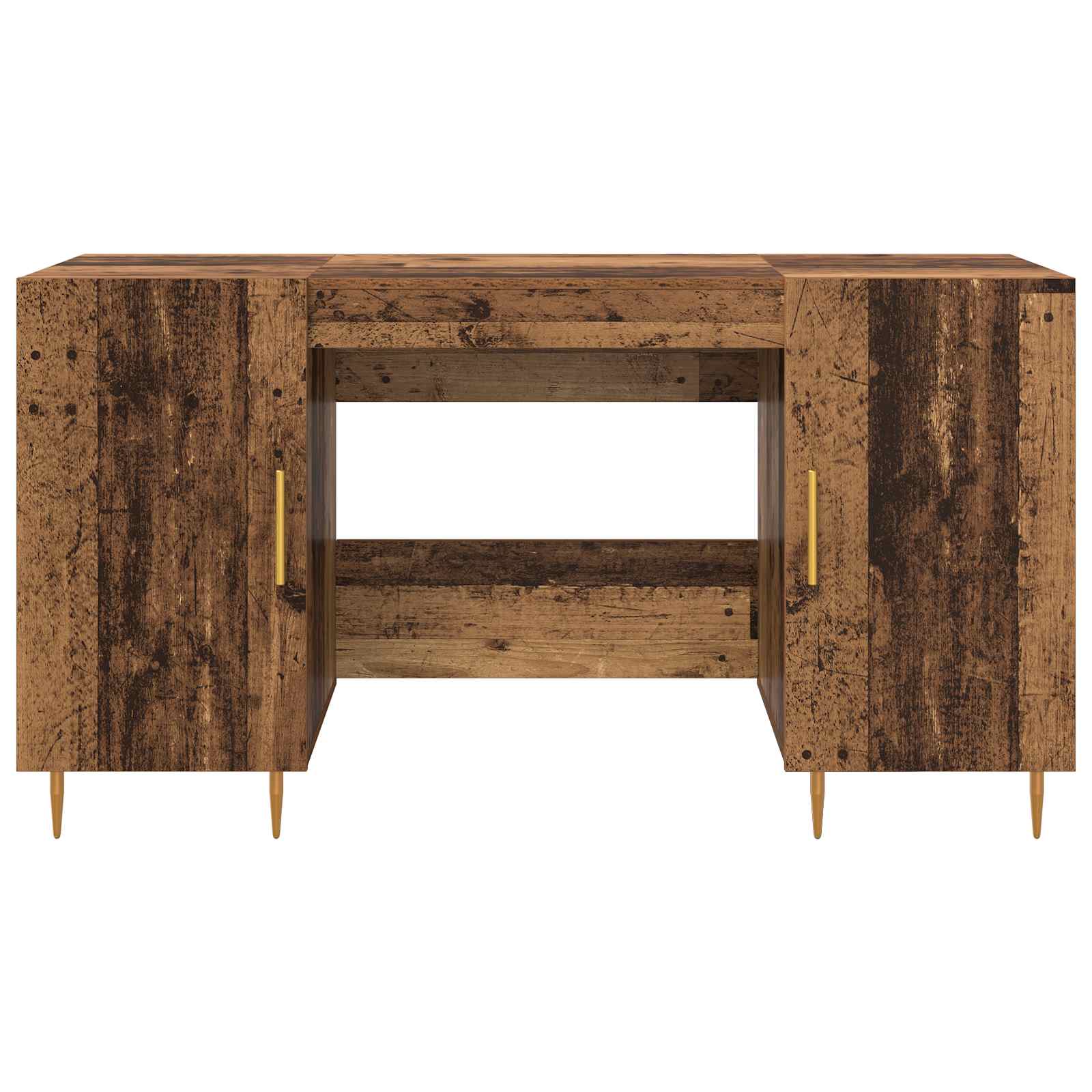 vidaXL Biurko Stare drewno 140 x 50 x 75 cm Materiał drewnopochodny