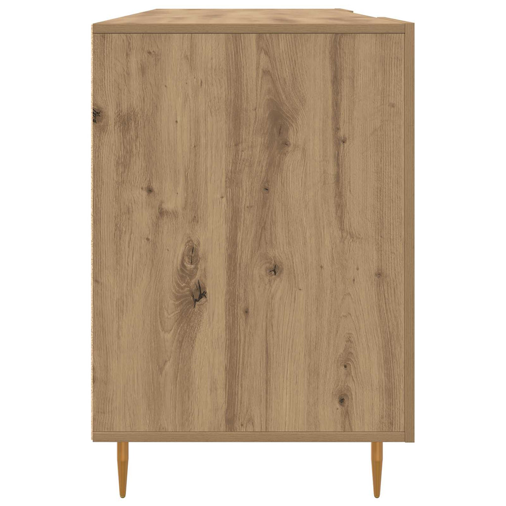 vidaXL Biurko dąb artisan 140 x 50 x 75 cm Materiał drewnopochodny