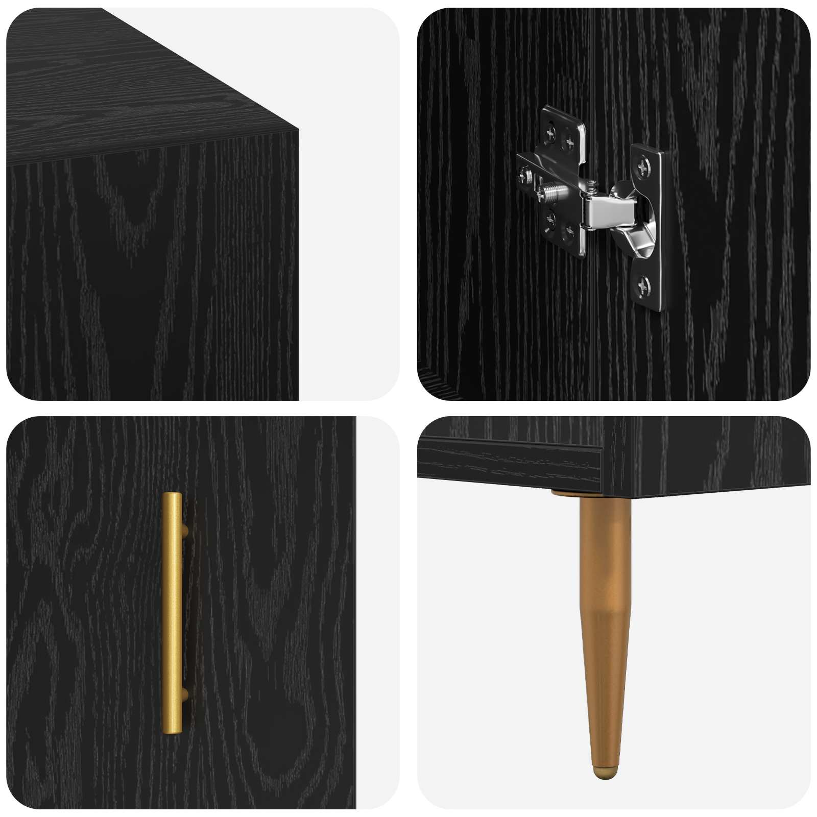 vidaXL Biurko Czarny dąb 140 x 50 x 75 cm Materiał drewnopochodny
