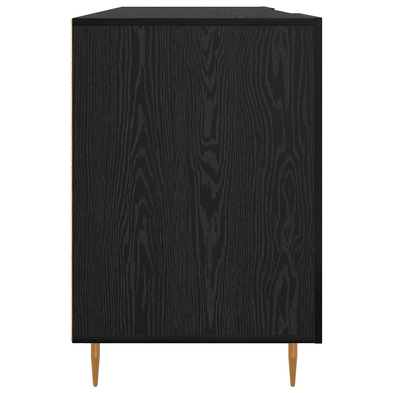 vidaXL Biurko Czarny dąb 140 x 50 x 75 cm Materiał drewnopochodny
