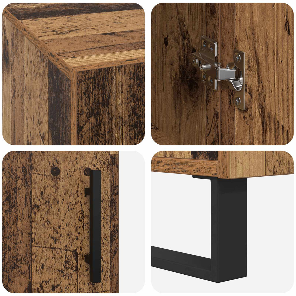 vidaXL Biurko Stare drewno 140 x 50 x 75 cm Materiał drewnopochodny
