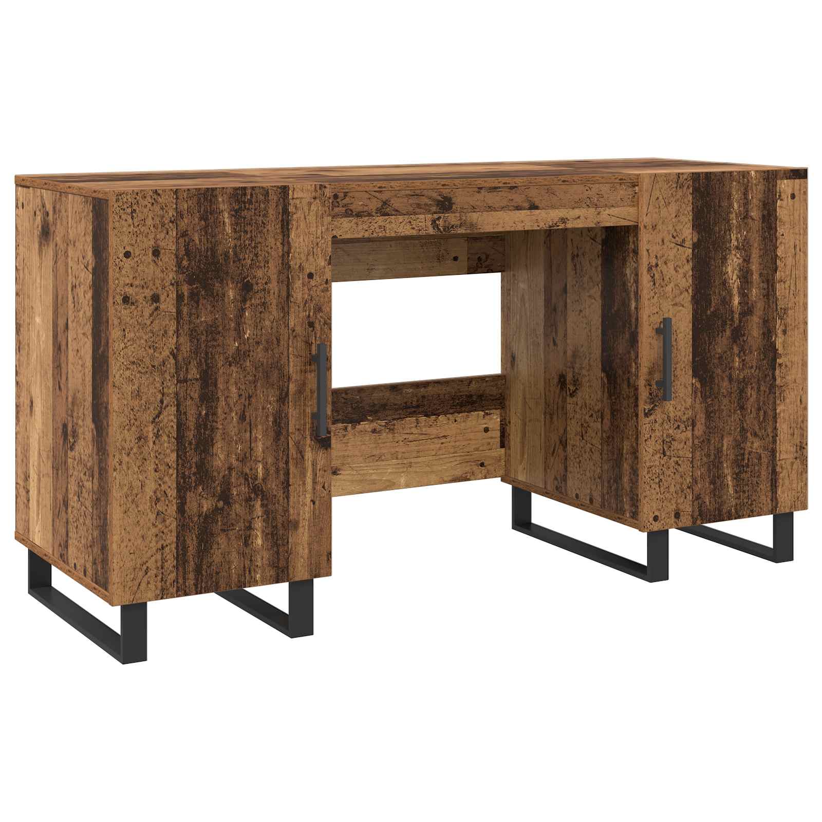 vidaXL Biurko Stare drewno 140 x 50 x 75 cm Materiał drewnopochodny