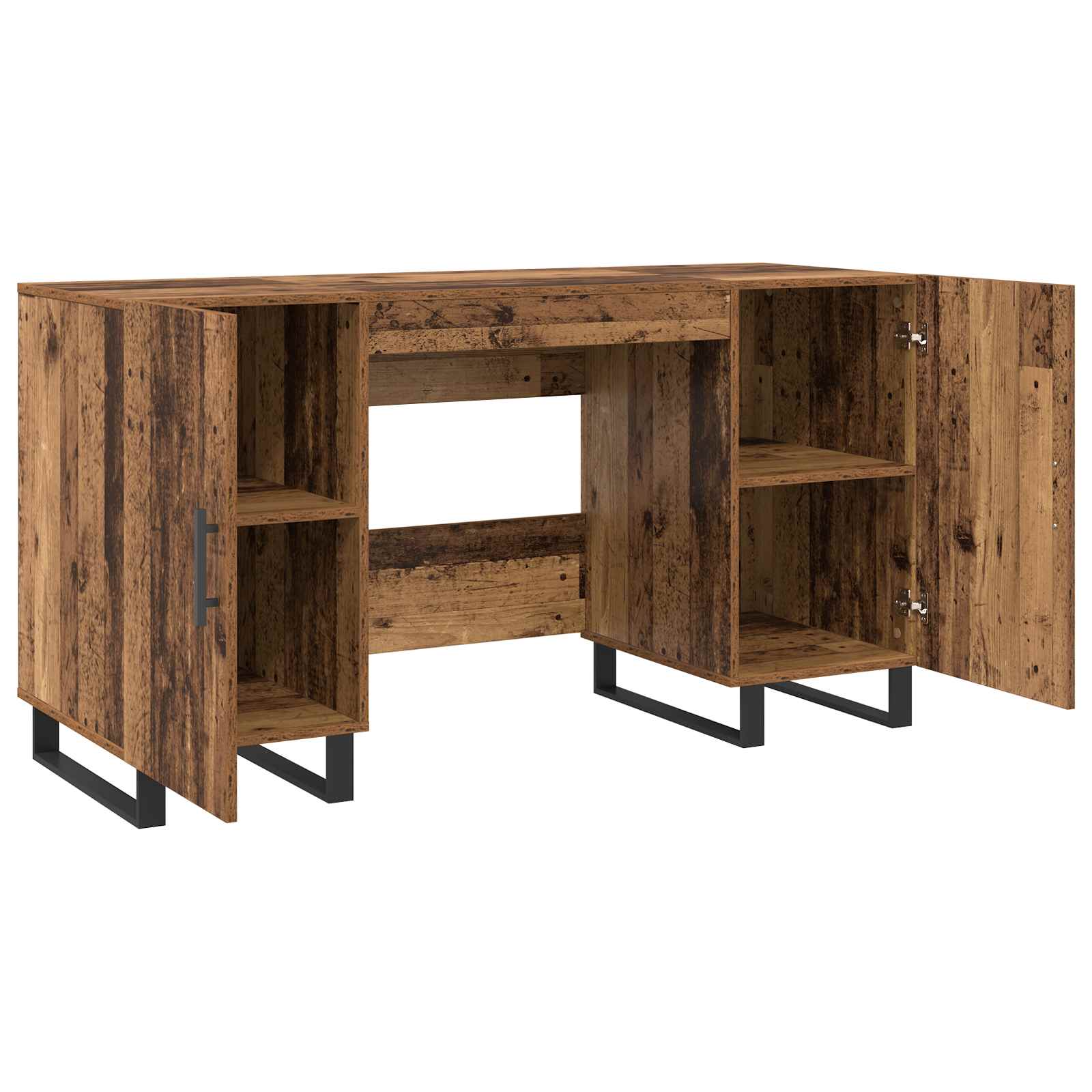 vidaXL Biurko Stare drewno 140 x 50 x 75 cm Materiał drewnopochodny