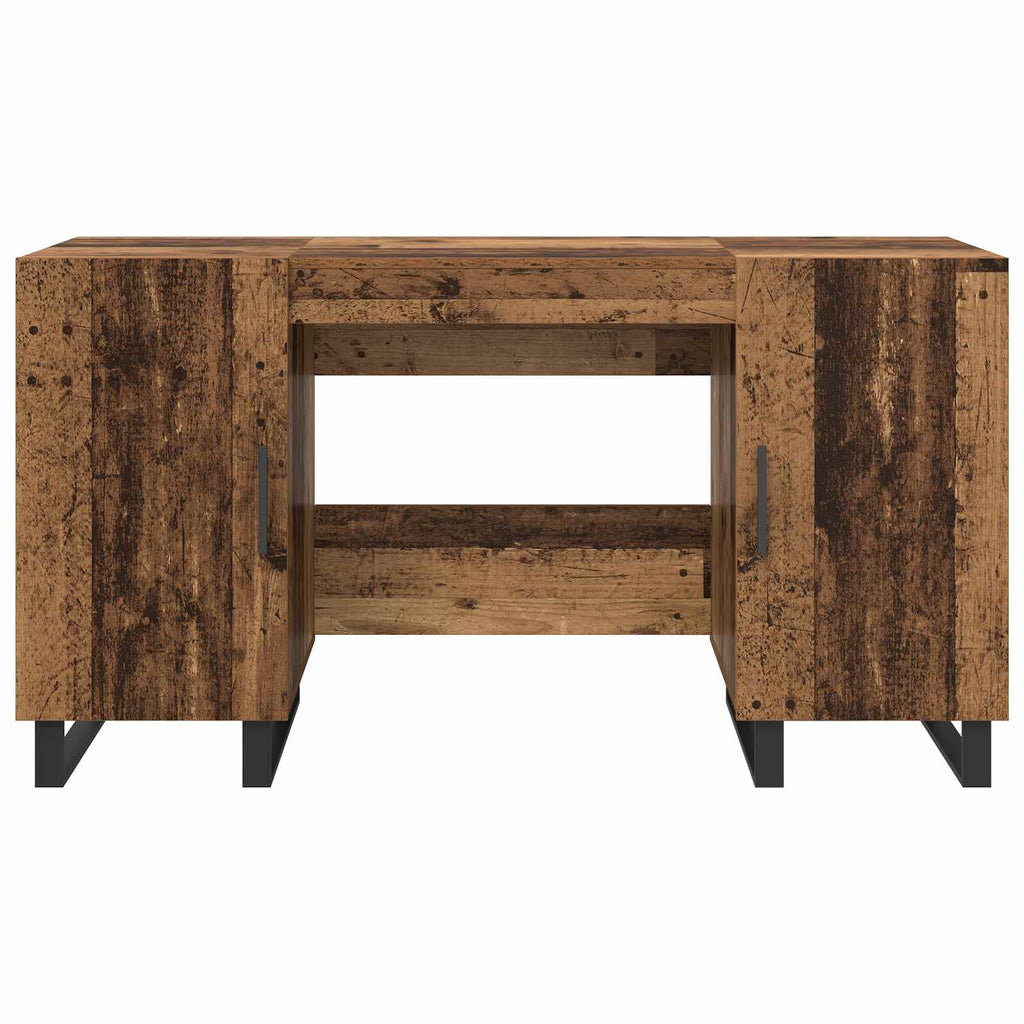 vidaXL Biurko Stare drewno 140 x 50 x 75 cm Materiał drewnopochodny