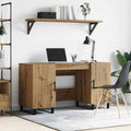vidaXL Biurko dąb artisan 140 x 50 x 75 cm Materiał drewnopochodny