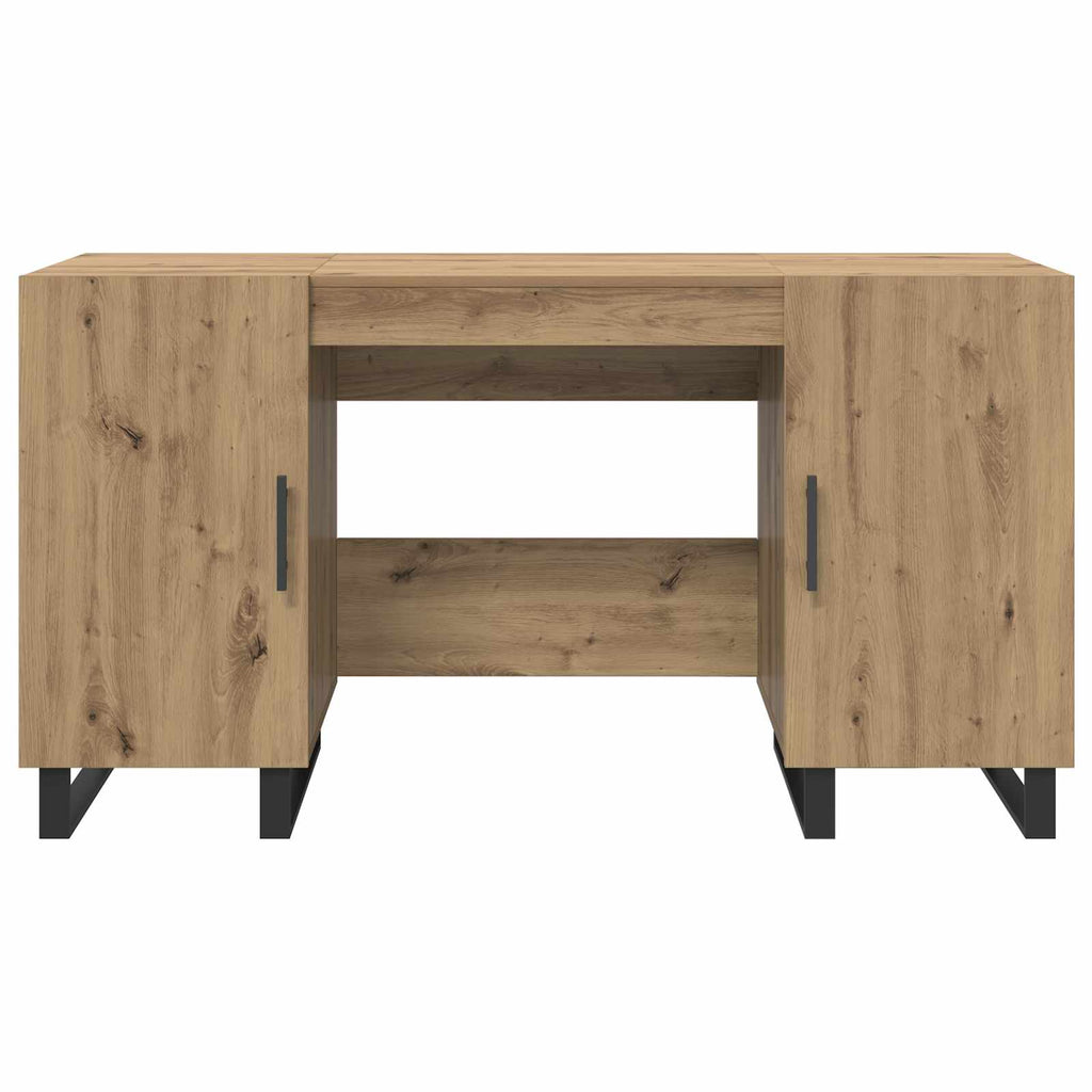 vidaXL Biurko dąb artisan 140 x 50 x 75 cm Materiał drewnopochodny