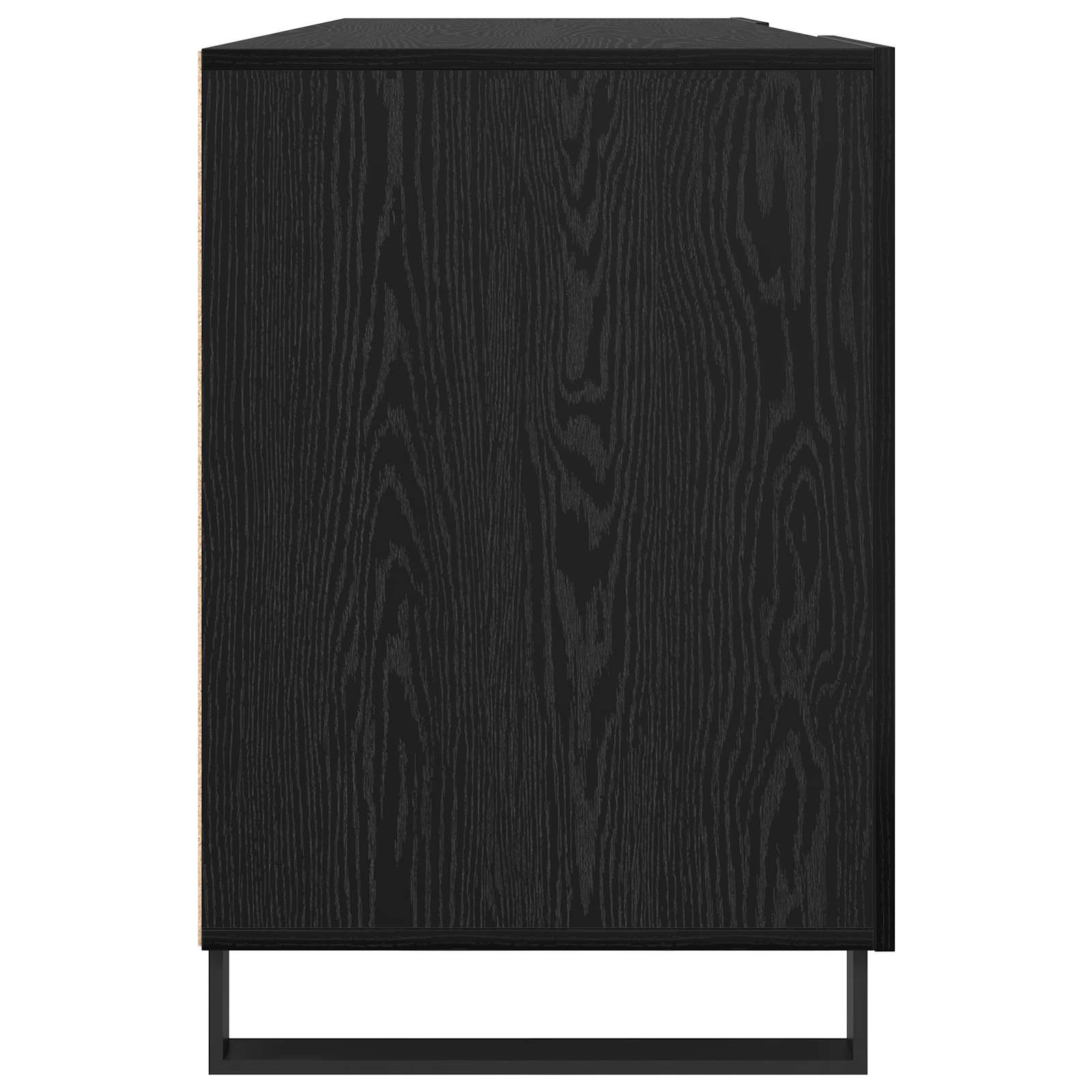vidaXL Biurko Czarny dąb 140 x 50 x 75 cm Materiał drewnopochodny