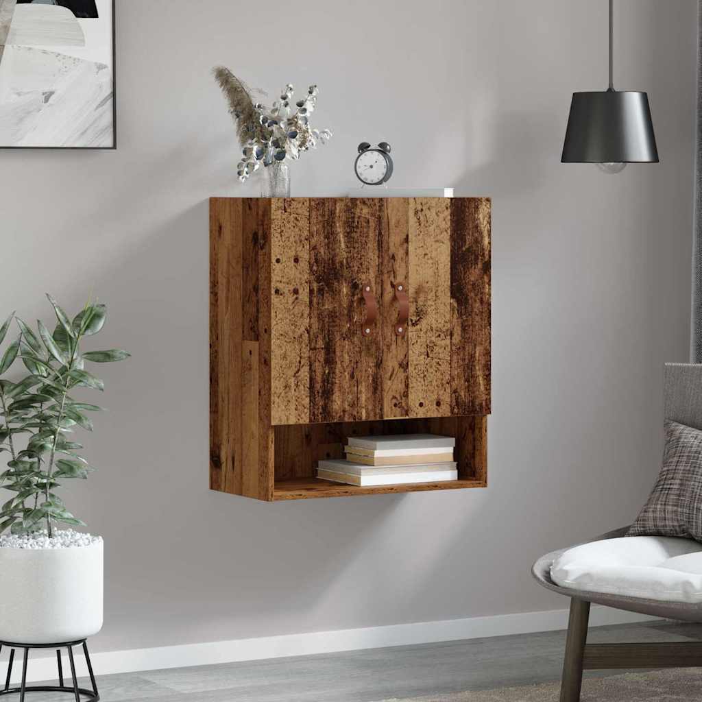 vidaXL Szafka ścienna Stare drewno 60 x 31 x 70 cm